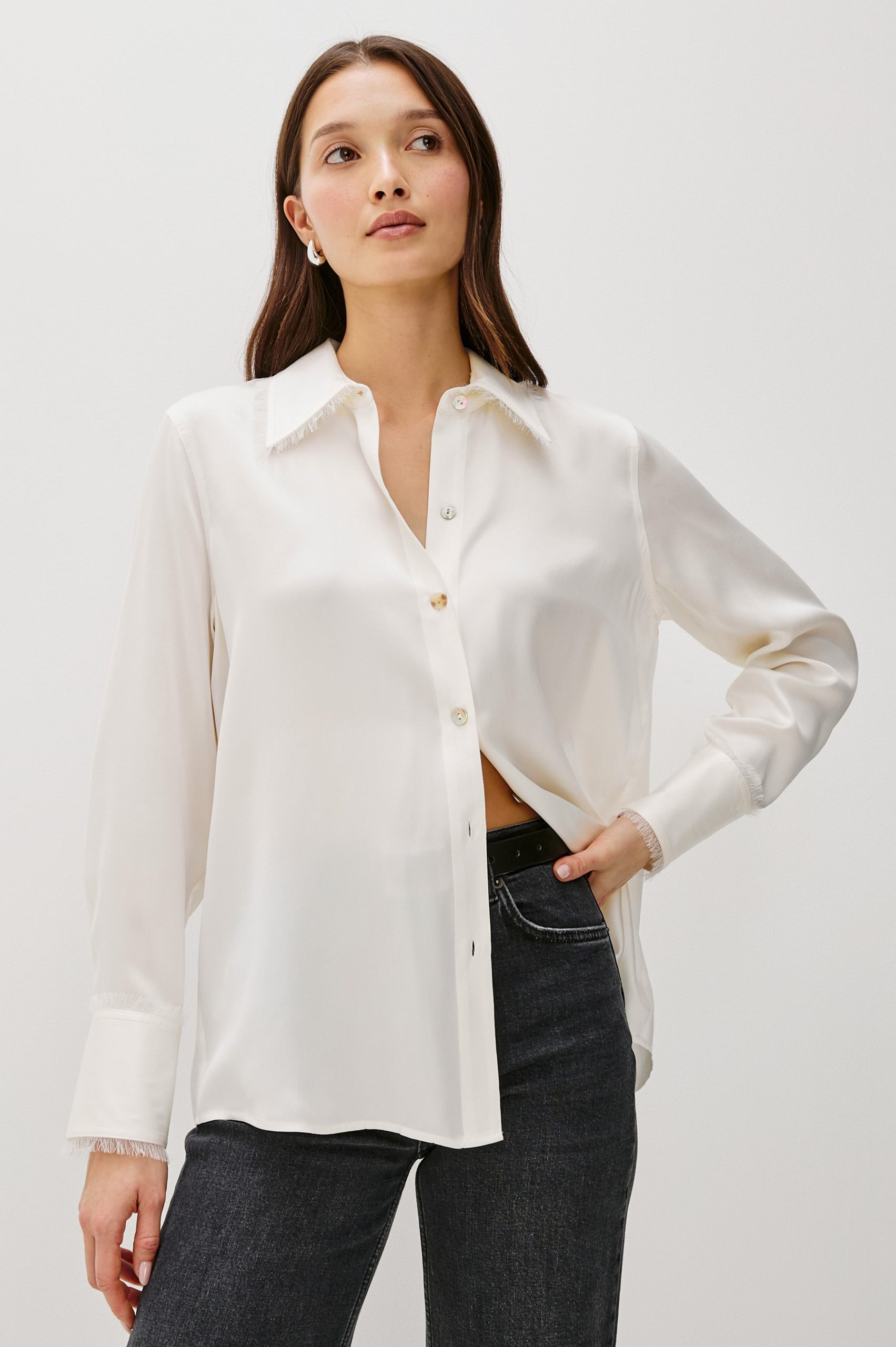 ABBEY SHIRT - IVORY - Image 4