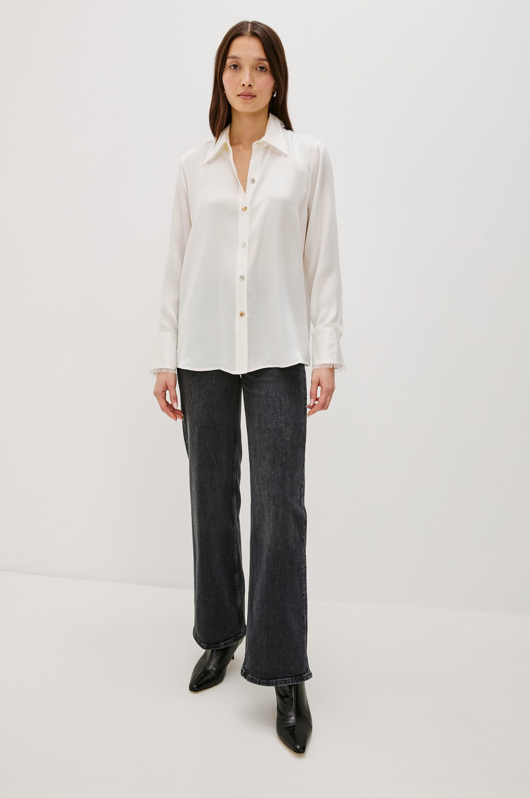 ABBEY SHIRT - IVORY - Image 3