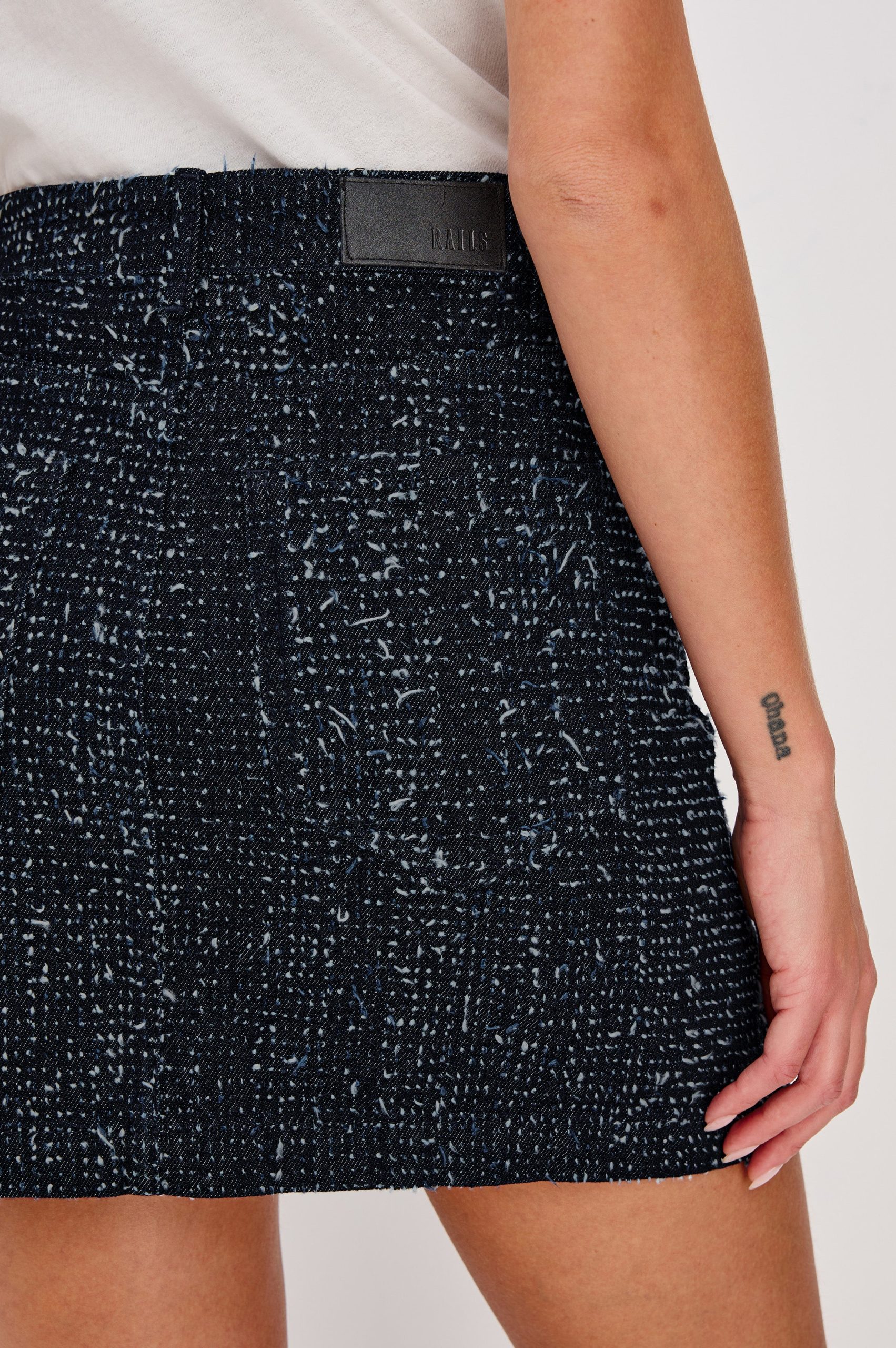 ABBOT SKIRT - DENIM TWEED - Image 4