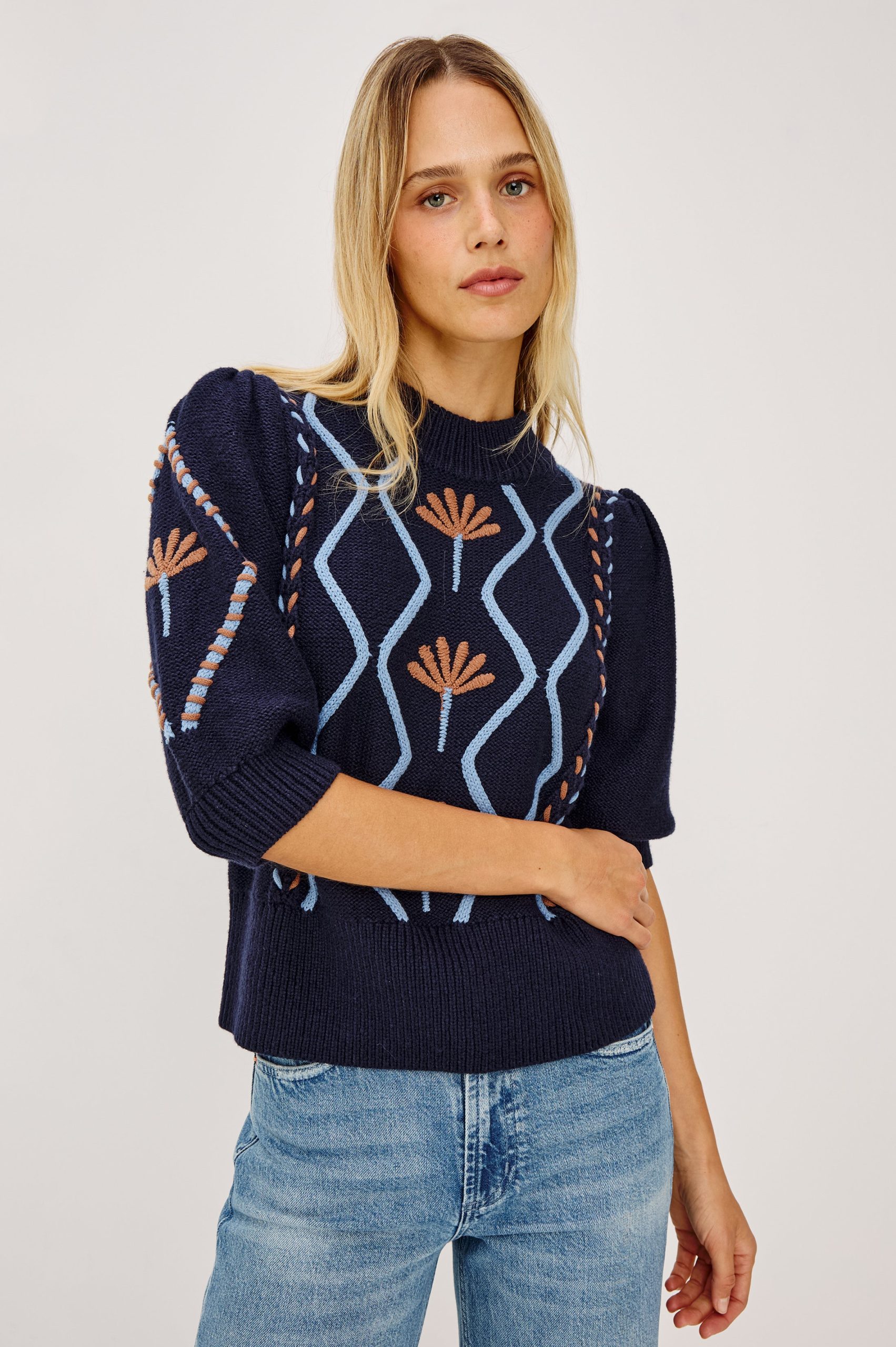 ADDY SWEATER - FLORAL CABLES - Image 4