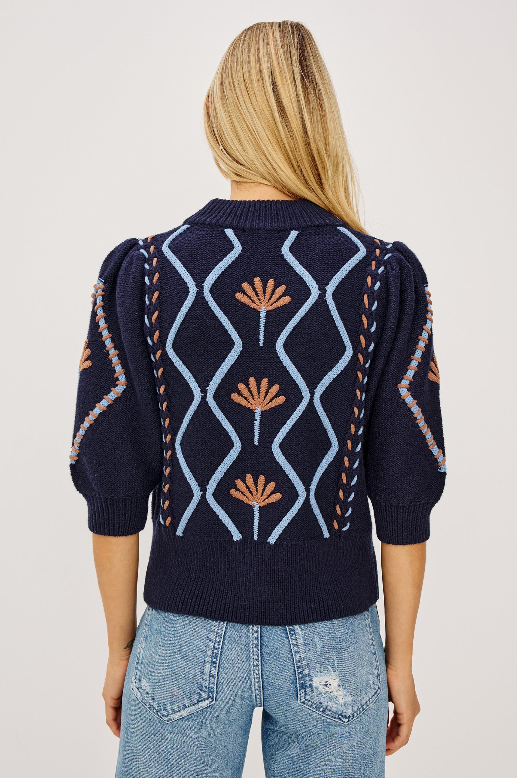 ADDY SWEATER - FLORAL CABLES - Image 5