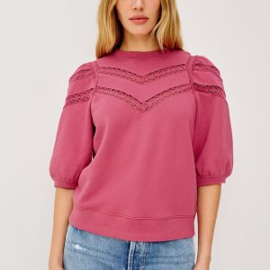 ADRIA TOP - DARK ROSE