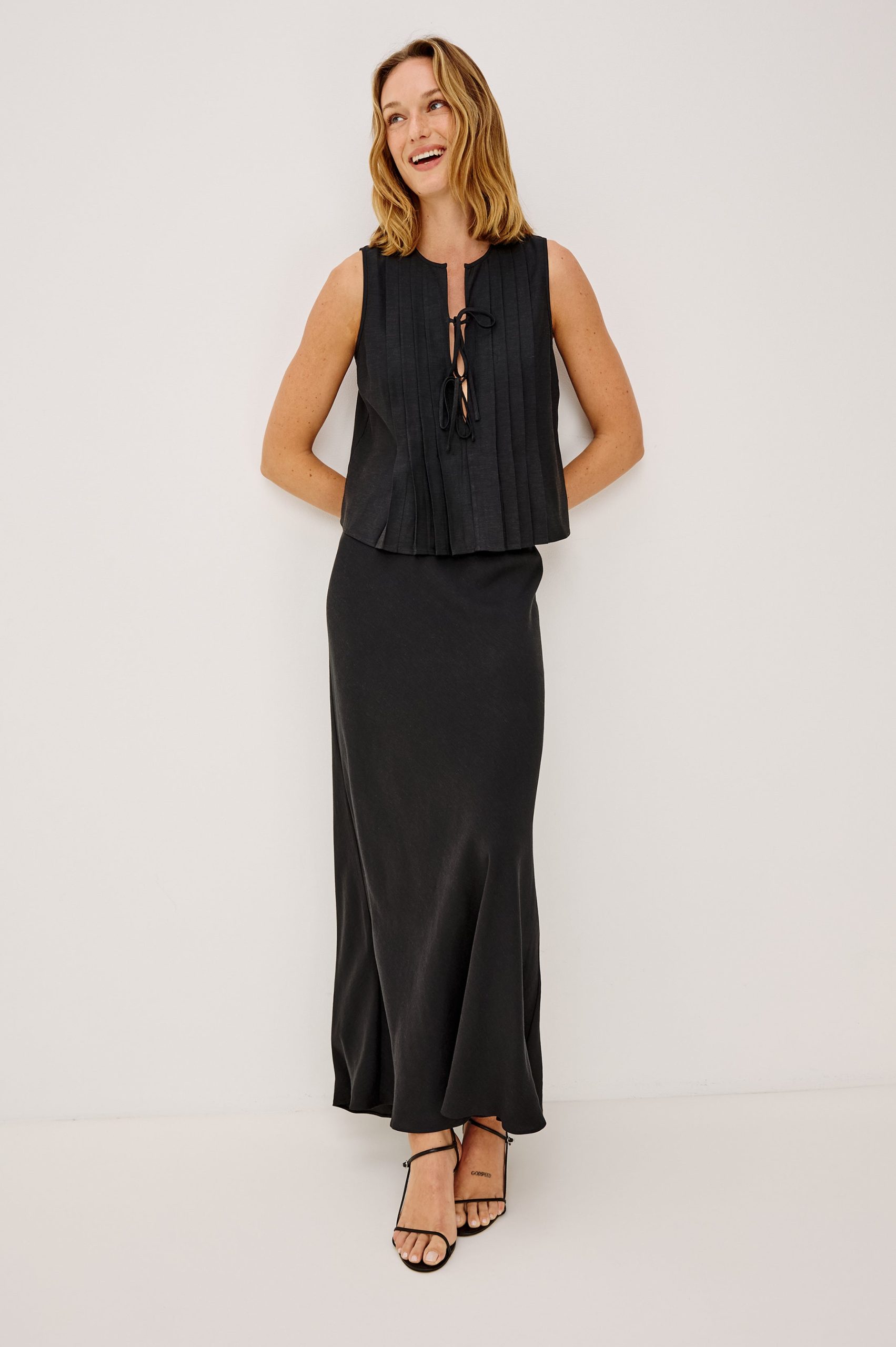 AJA TOP - BLACK LINEN - Image 3