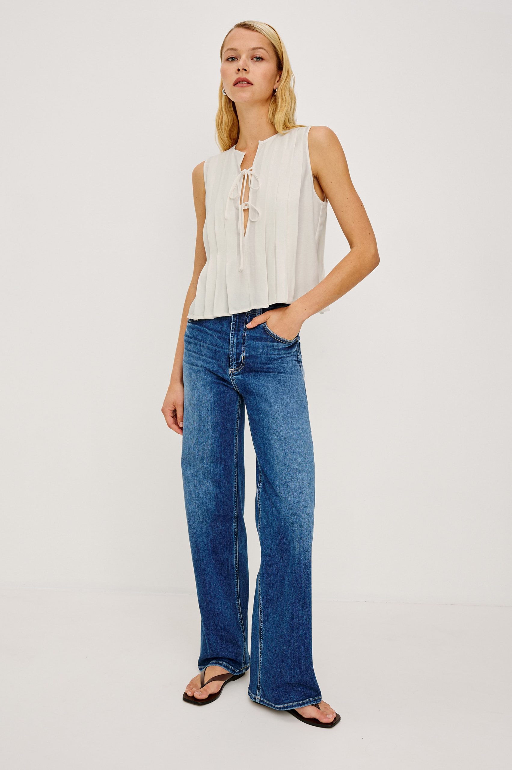 AJA TOP - IVORY LINEN - Image 3