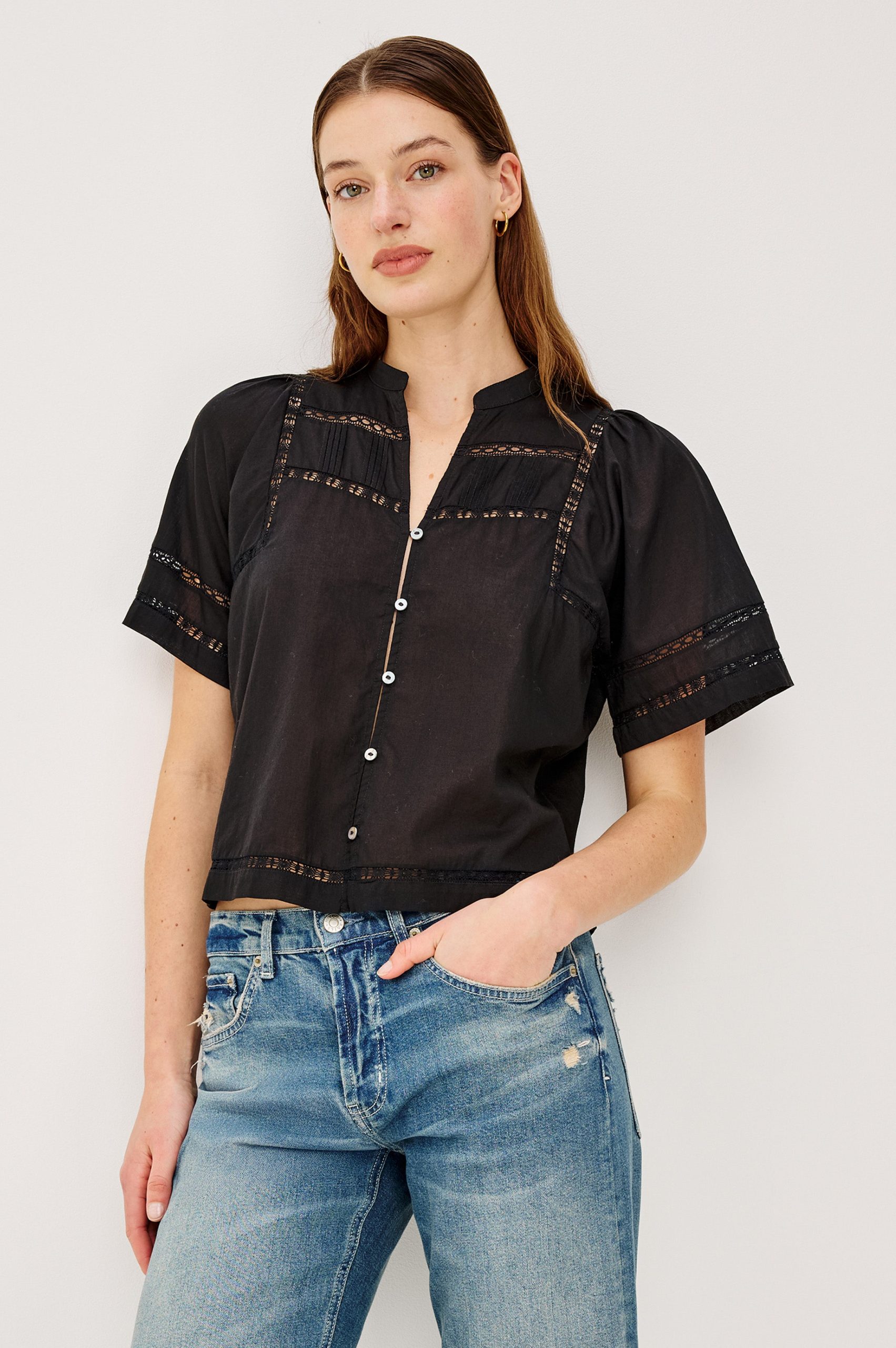 ALANIS SHIRT - BLACK