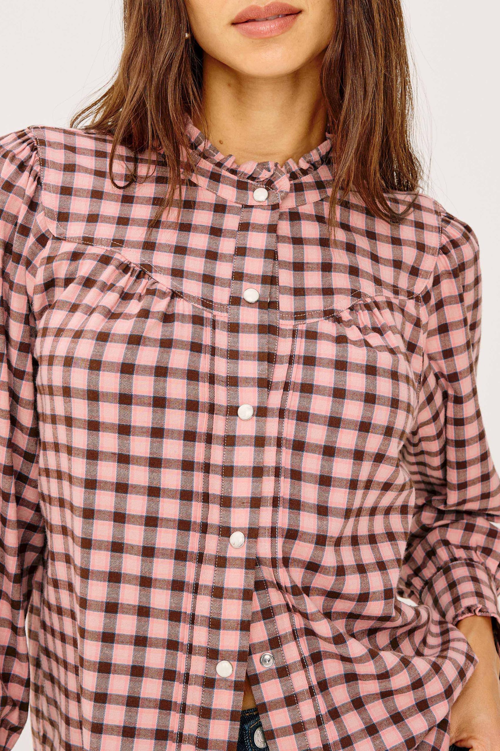 ALANNA SHIRT - GARNET ROSE COBALT - Image 2