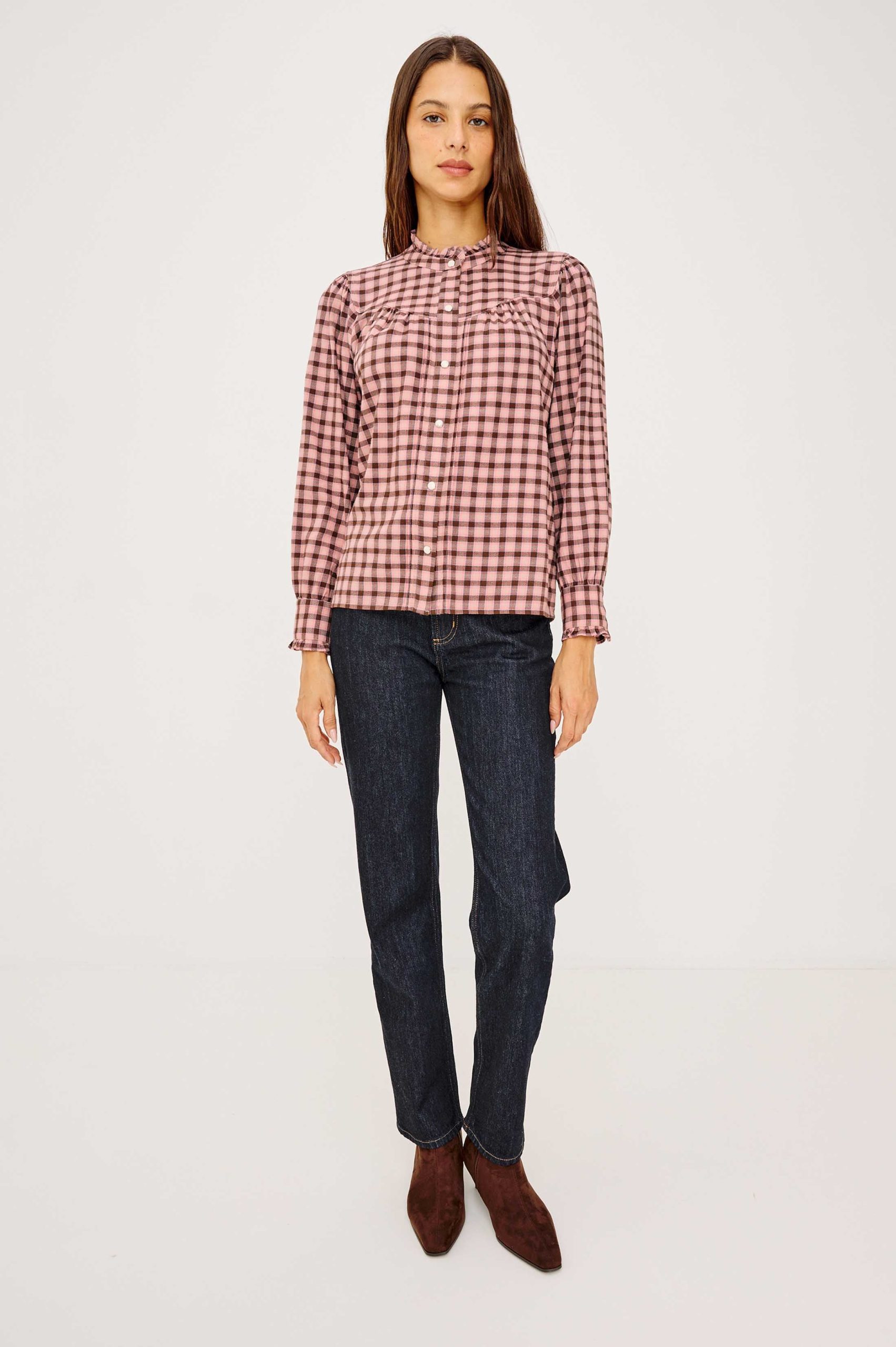 ALANNA SHIRT - GARNET ROSE COBALT - Image 3