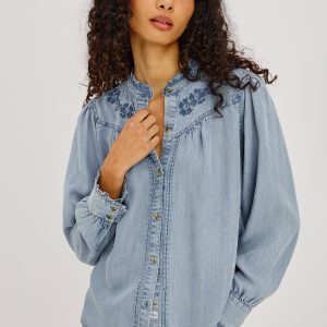 ALANNA SHIRT - MEDIUM CLOUD WASH