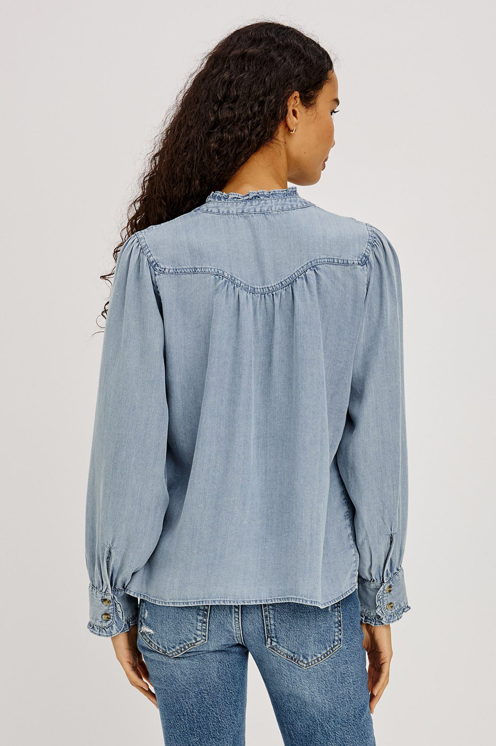 ALANNA SHIRT - MEDIUM CLOUD WASH - Image 5