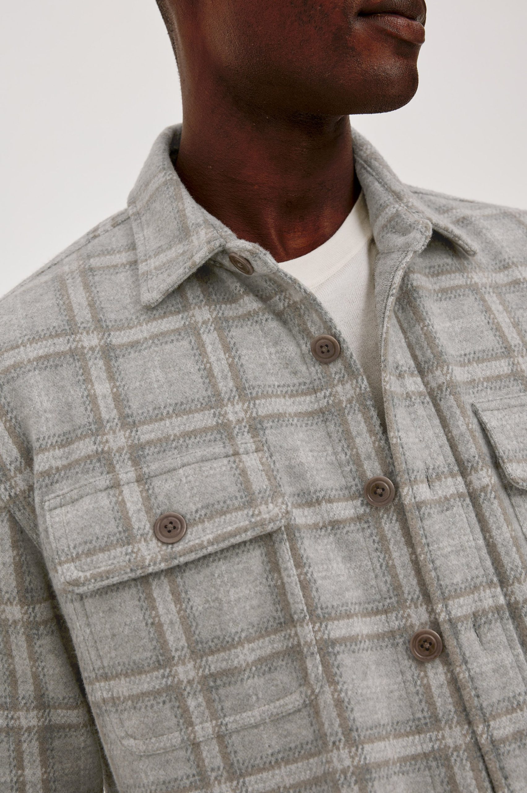 ALDER OVERSHIRT - QUARRY MIST HEATHER - Image 2