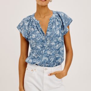 ALENA SHIRT - BLUE CASSIA