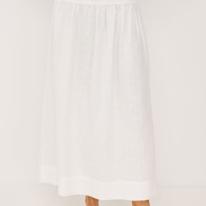 ALESSA SKIRT - WHITE LINEN