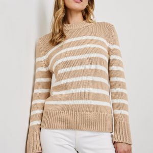 ALISE SWEATER - IVORY BIRCH STRIPE