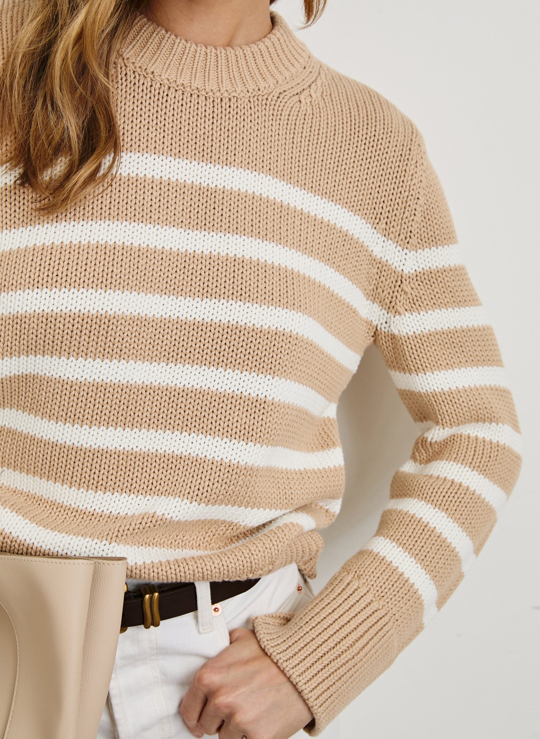 ALISE SWEATER - IVORY BIRCH STRIPE - Image 2