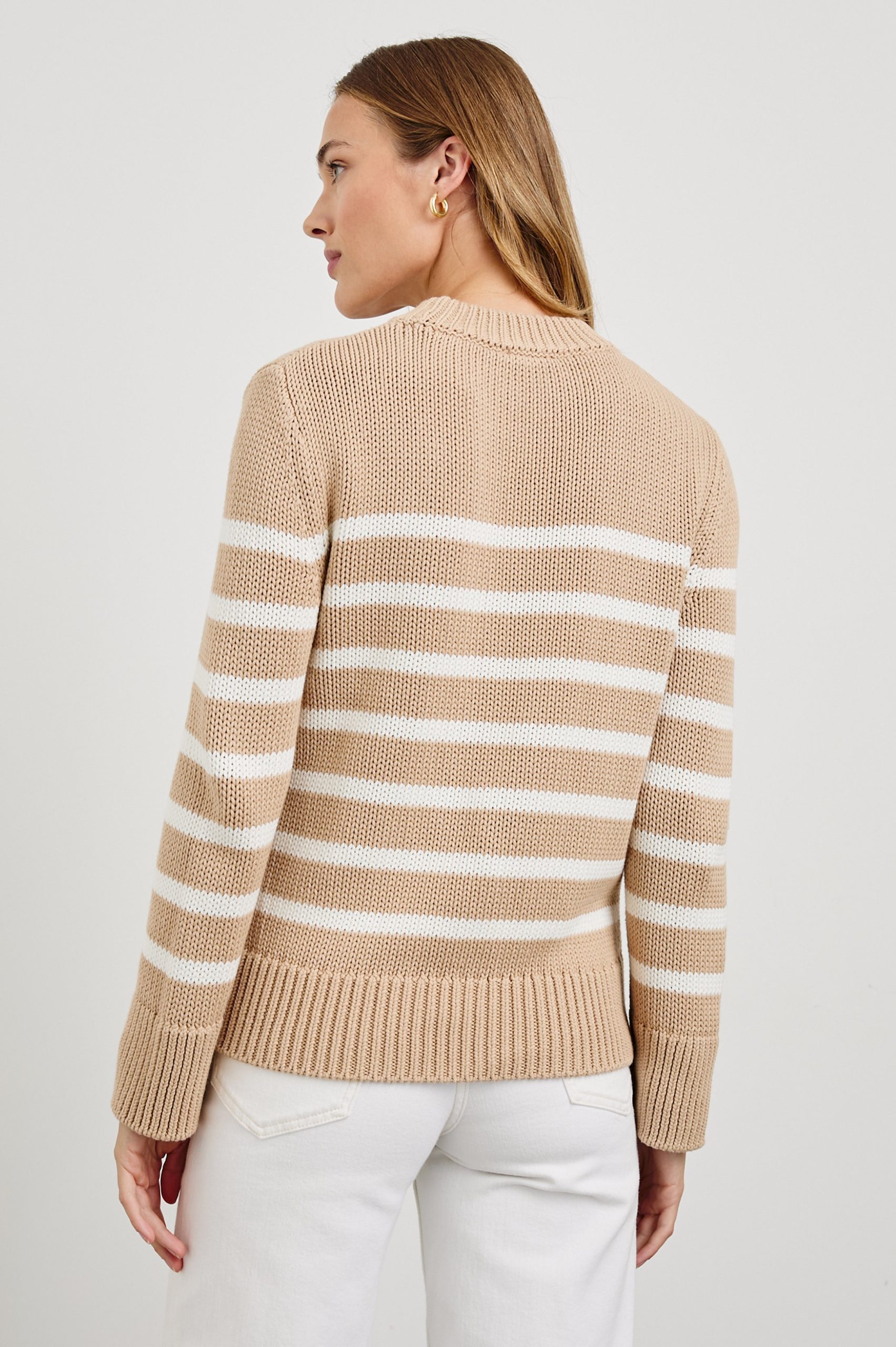ALISE SWEATER - IVORY BIRCH STRIPE - Image 5