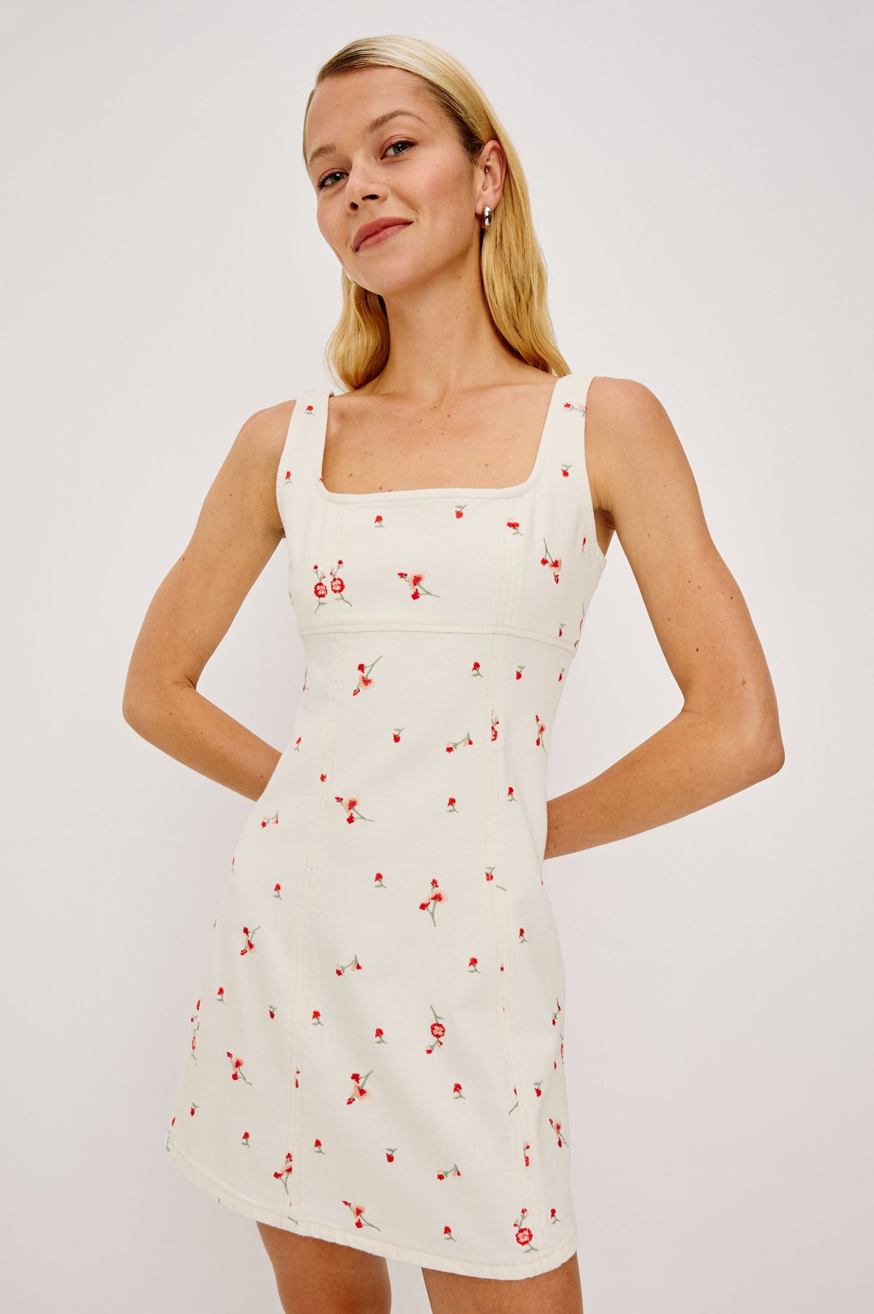 ALTADENA DRESS - ECRU ROMANTIC FLORAL - Image 3