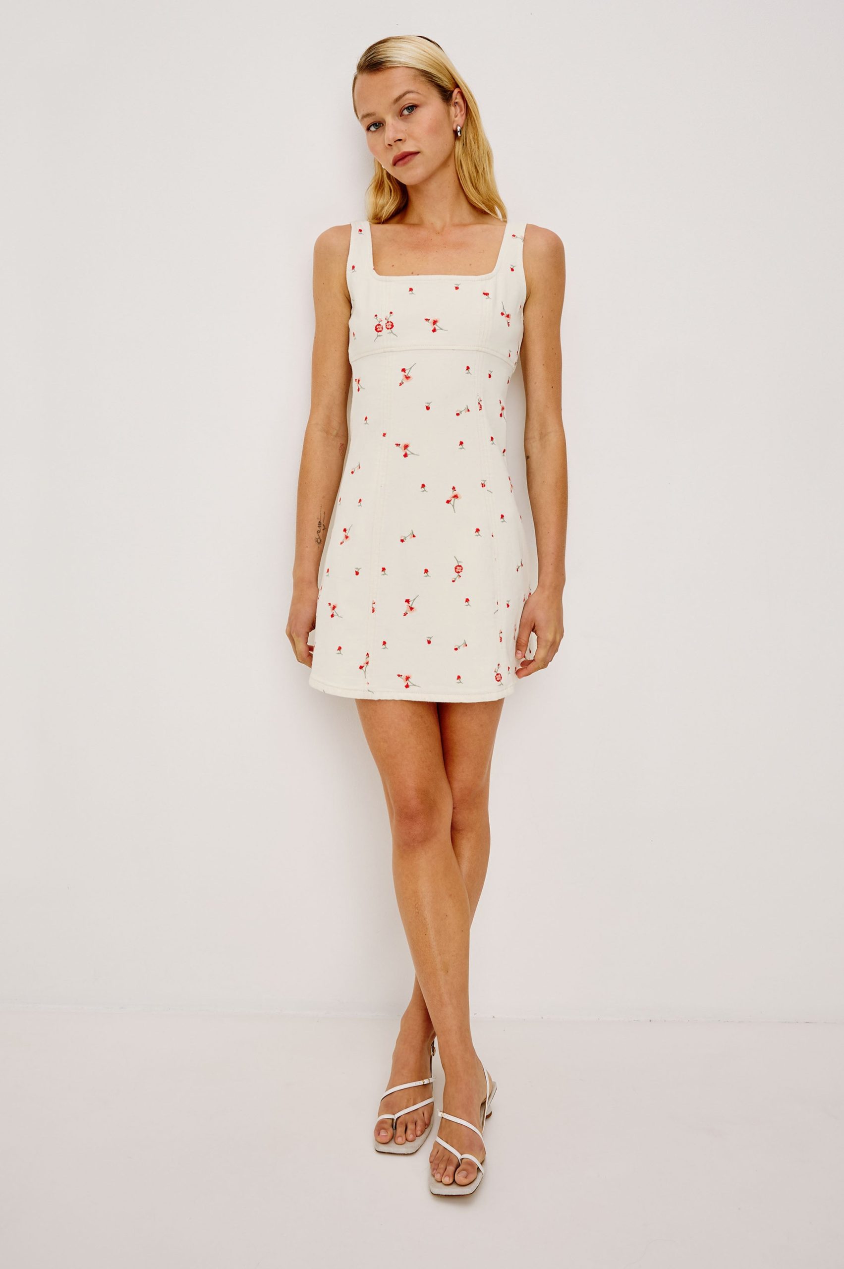 ALTADENA DRESS - ECRU ROMANTIC FLORAL