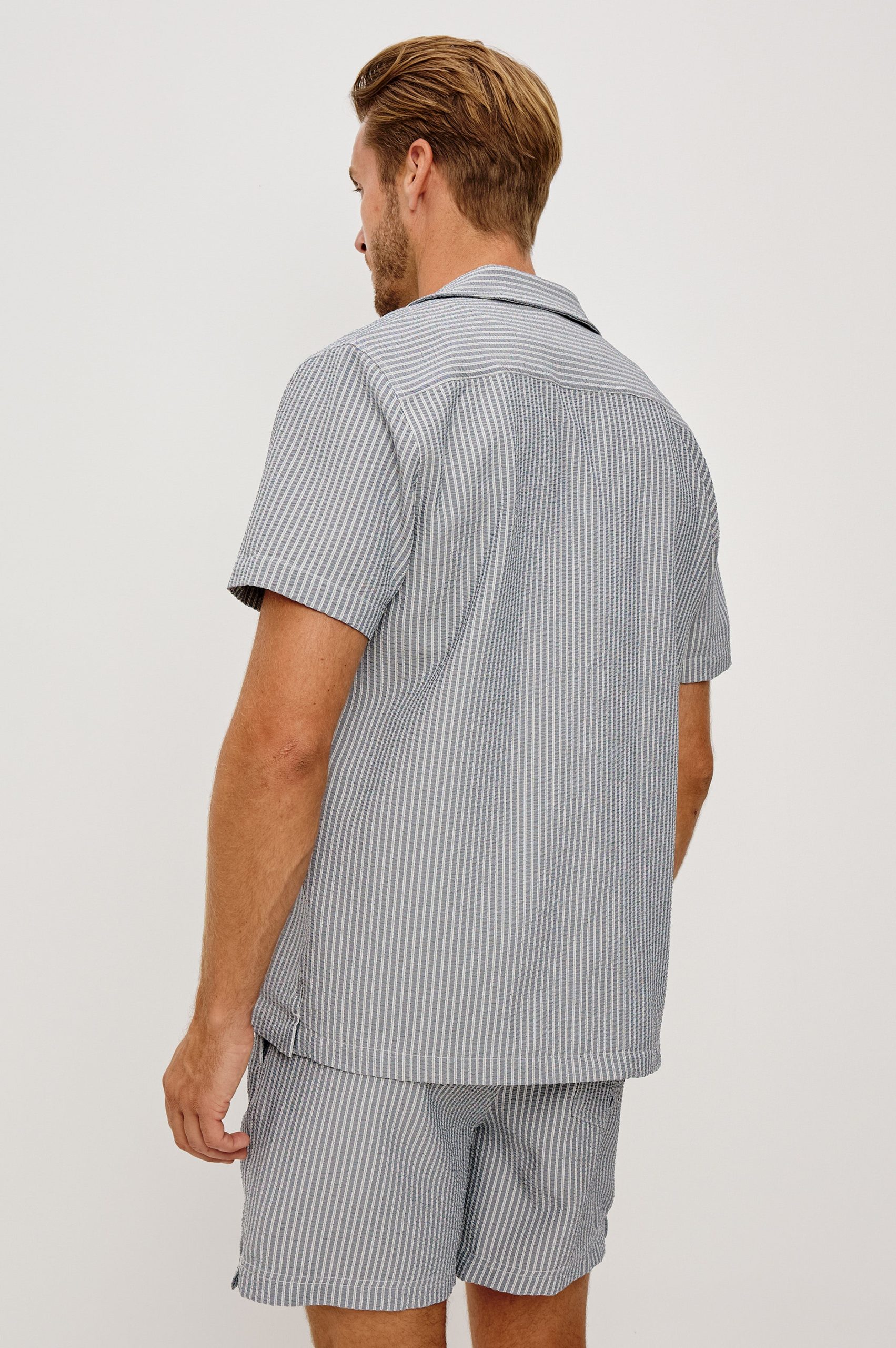 AMALFI SHIRT - NAVY DECK STRIPE - Image 5