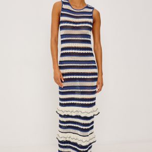 ANA DRESS - CRETE STRIPE