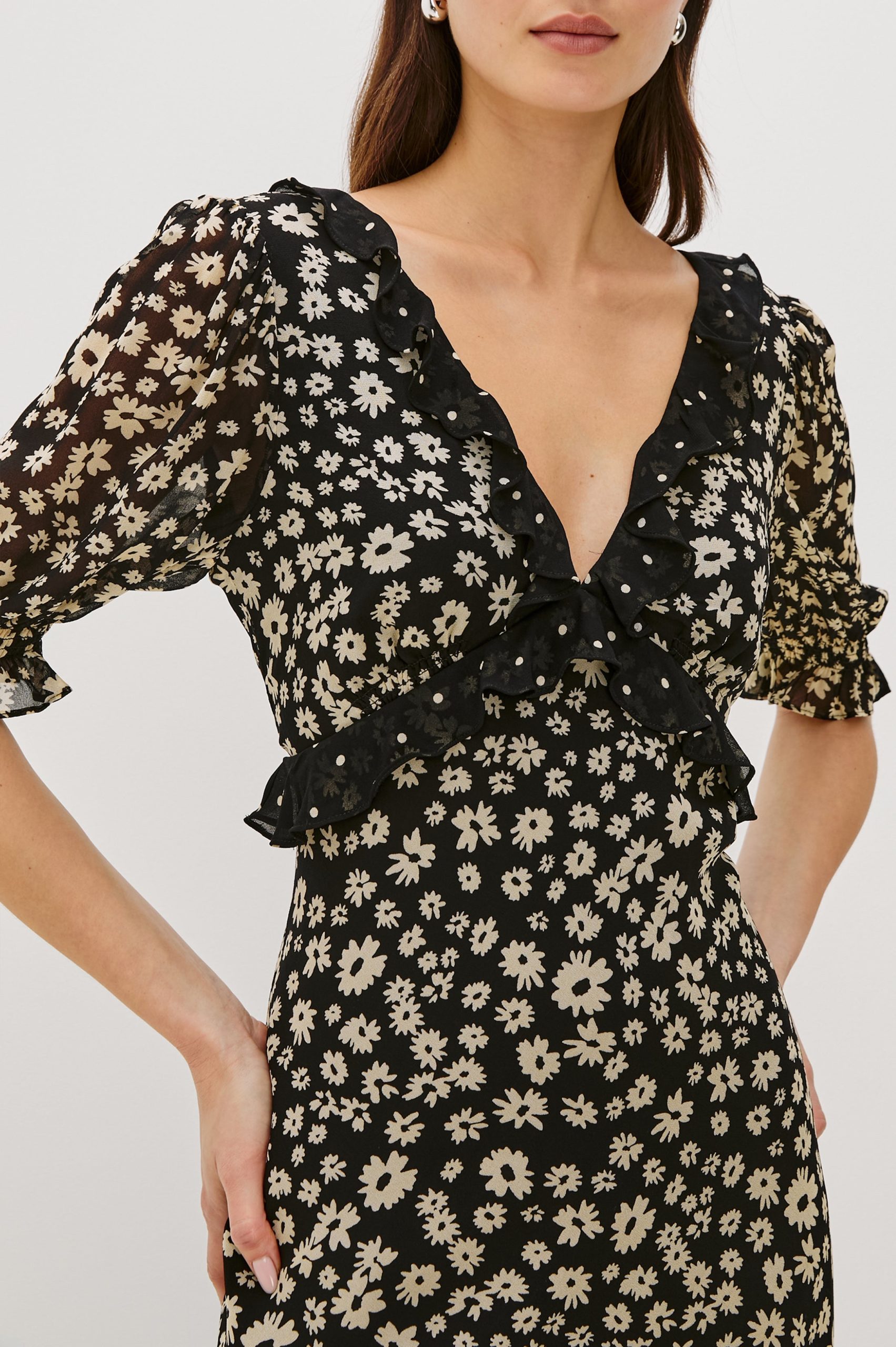 ANNMARIE DRESS - DAISY DOT COMBO - Image 2