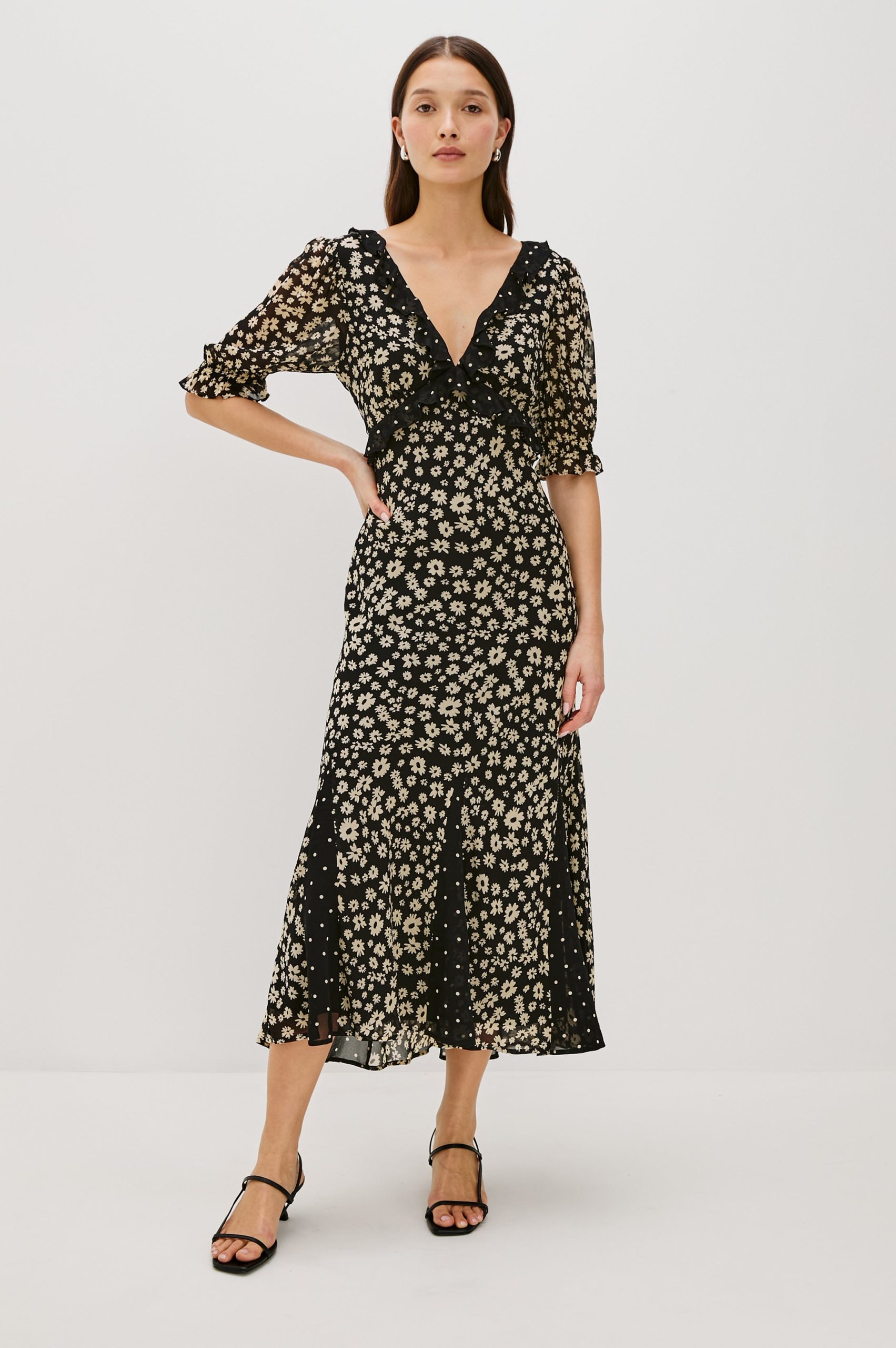 ANNMARIE DRESS - DAISY DOT COMBO - Image 3