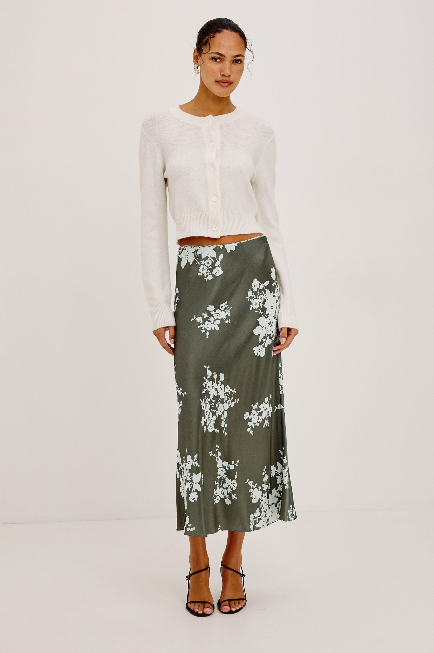 ANYA SKIRT - LACE FLORAL