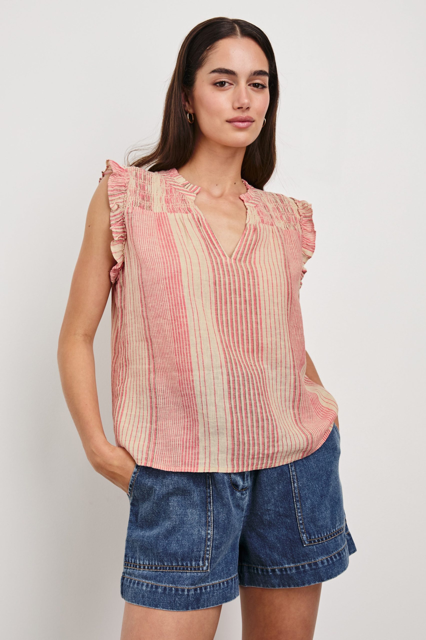 ARLENE TOP - SALERNO STRIPE - Image 4
