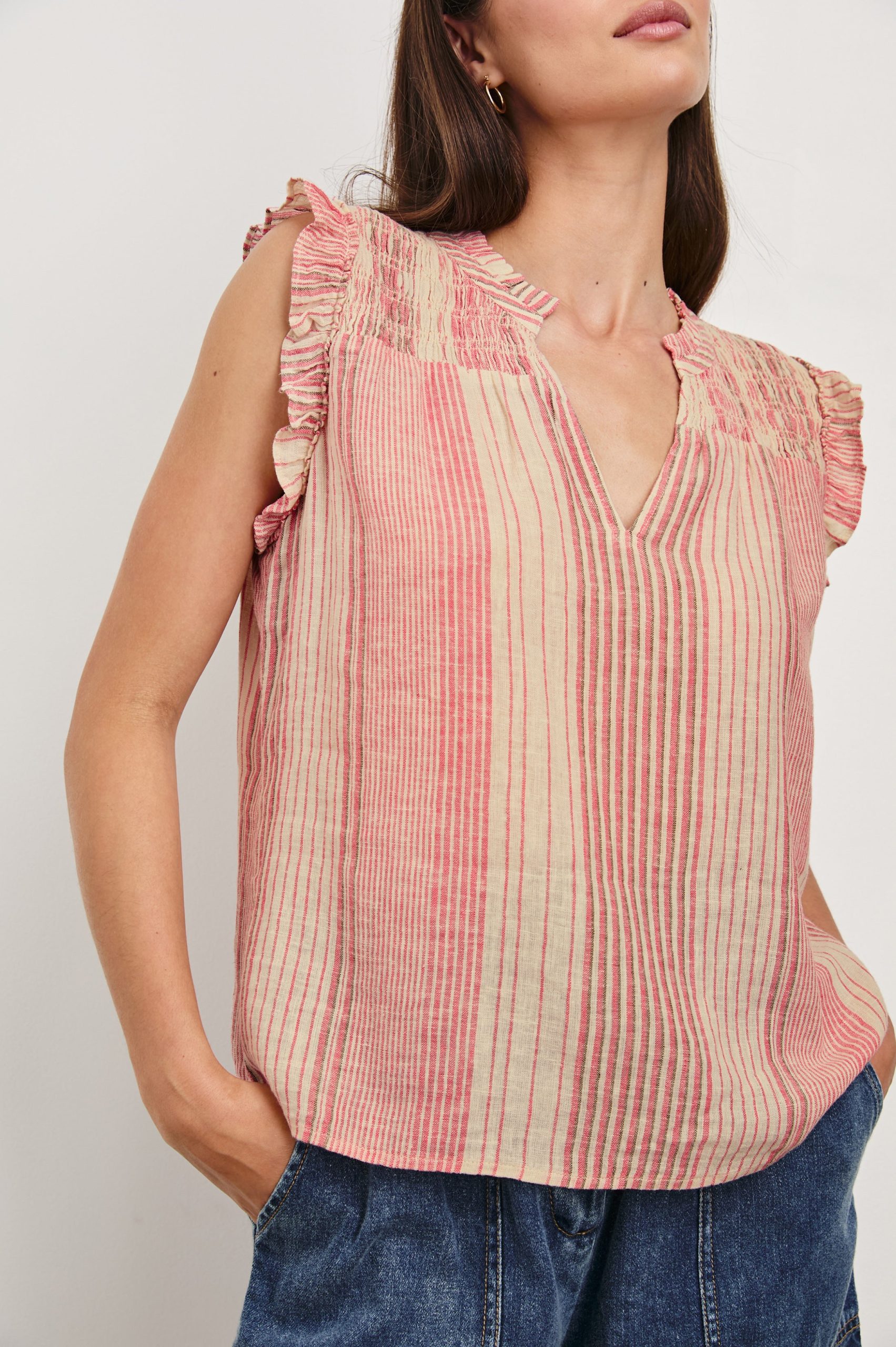 ARLENE TOP - SALERNO STRIPE - Image 2