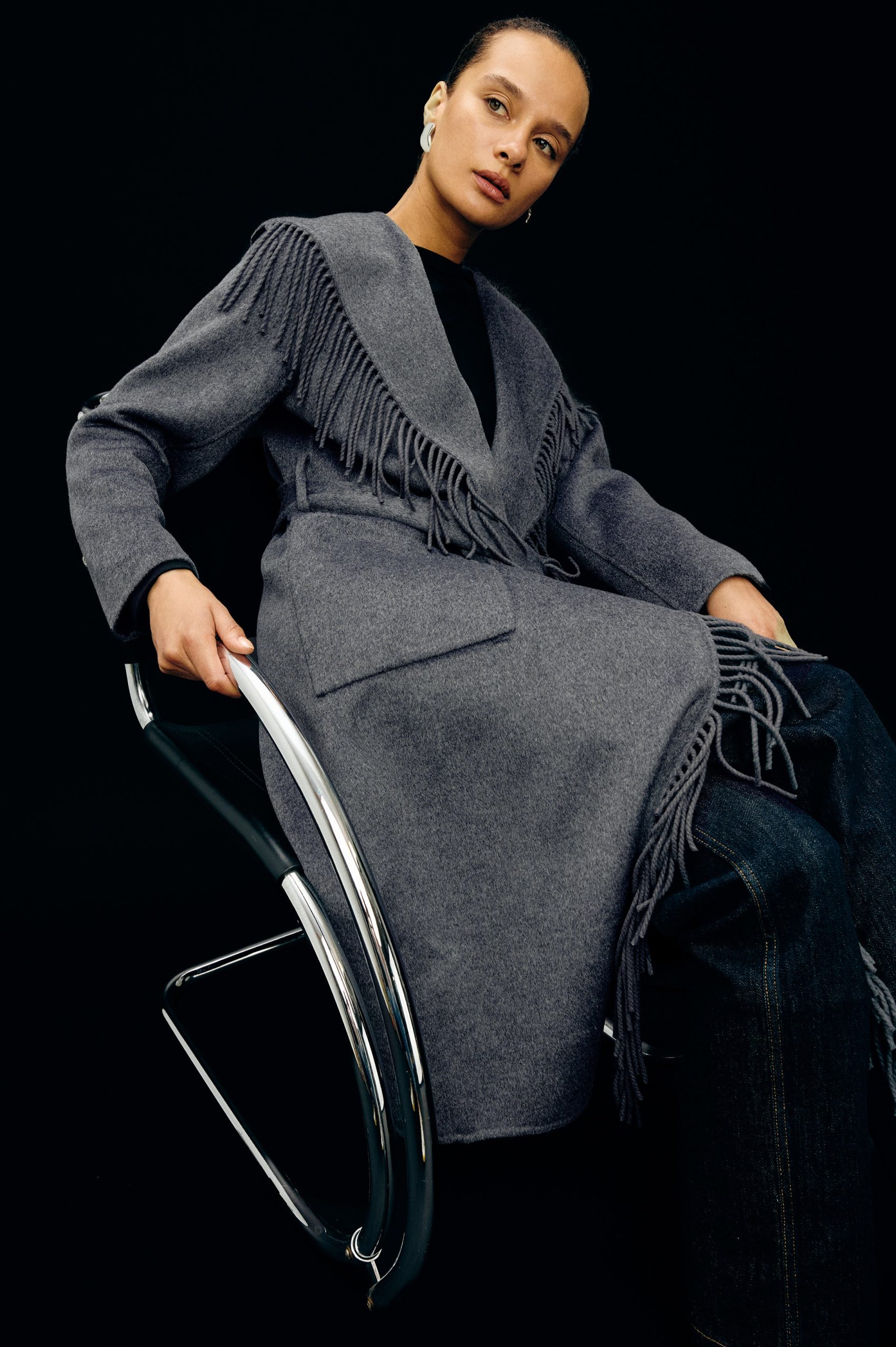ARLON COAT - HEATHER CHARCOAL - Image 3