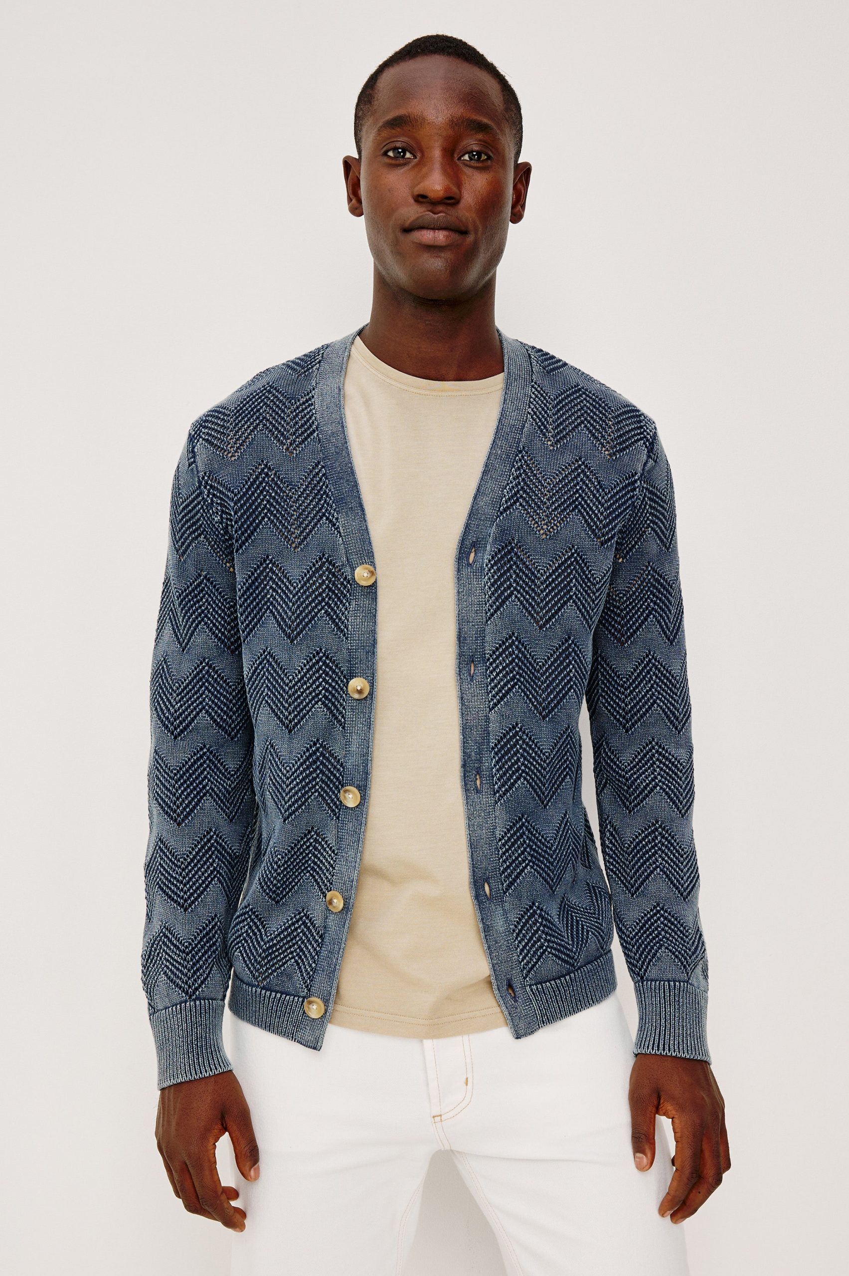 ASHE CARDIGAN - SUNFADED NAVY