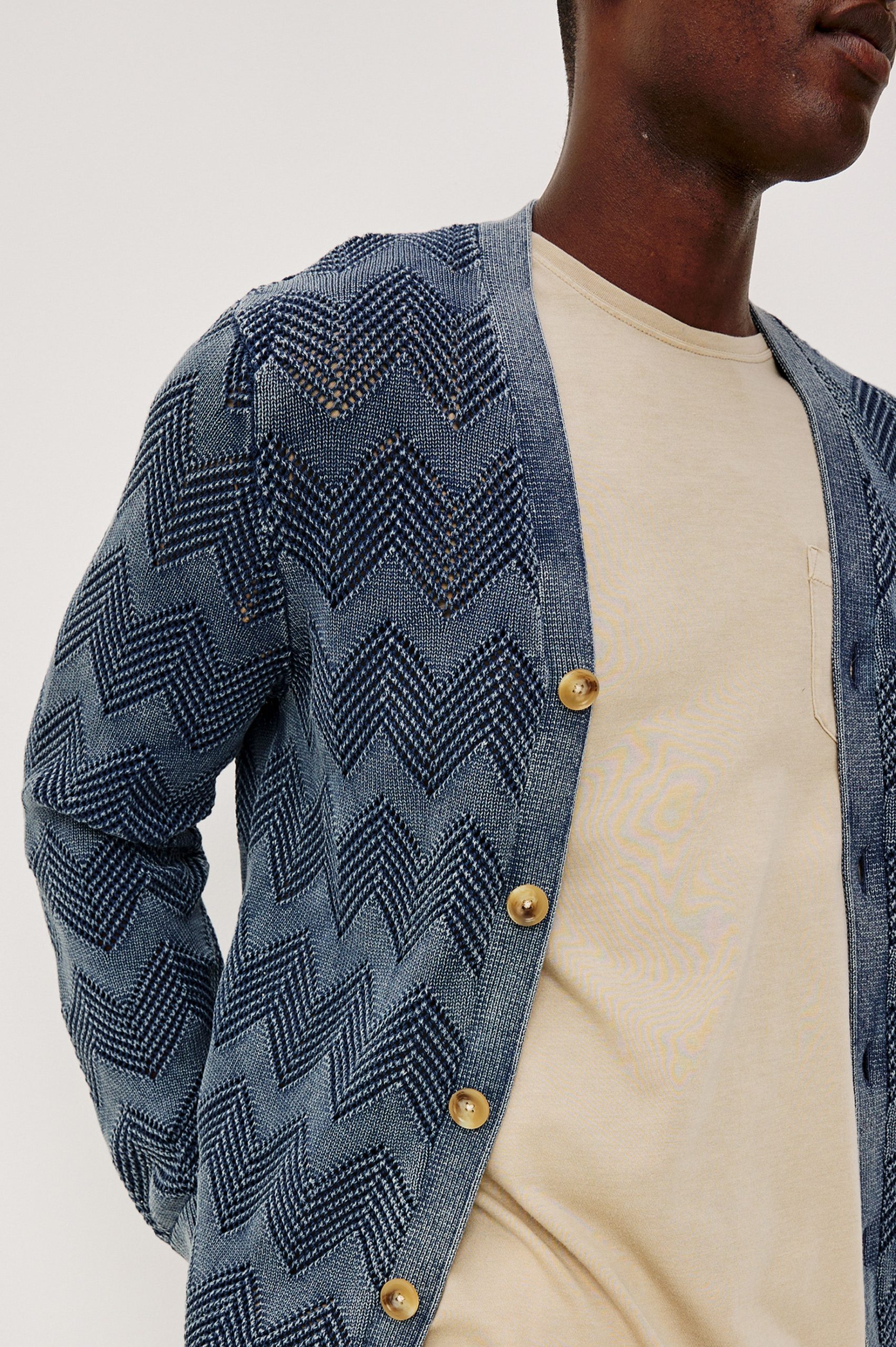 ASHE CARDIGAN - SUNFADED NAVY - Image 2