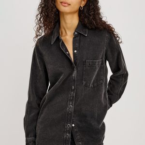 ATTICUS SHIRT - WASHED BLACK