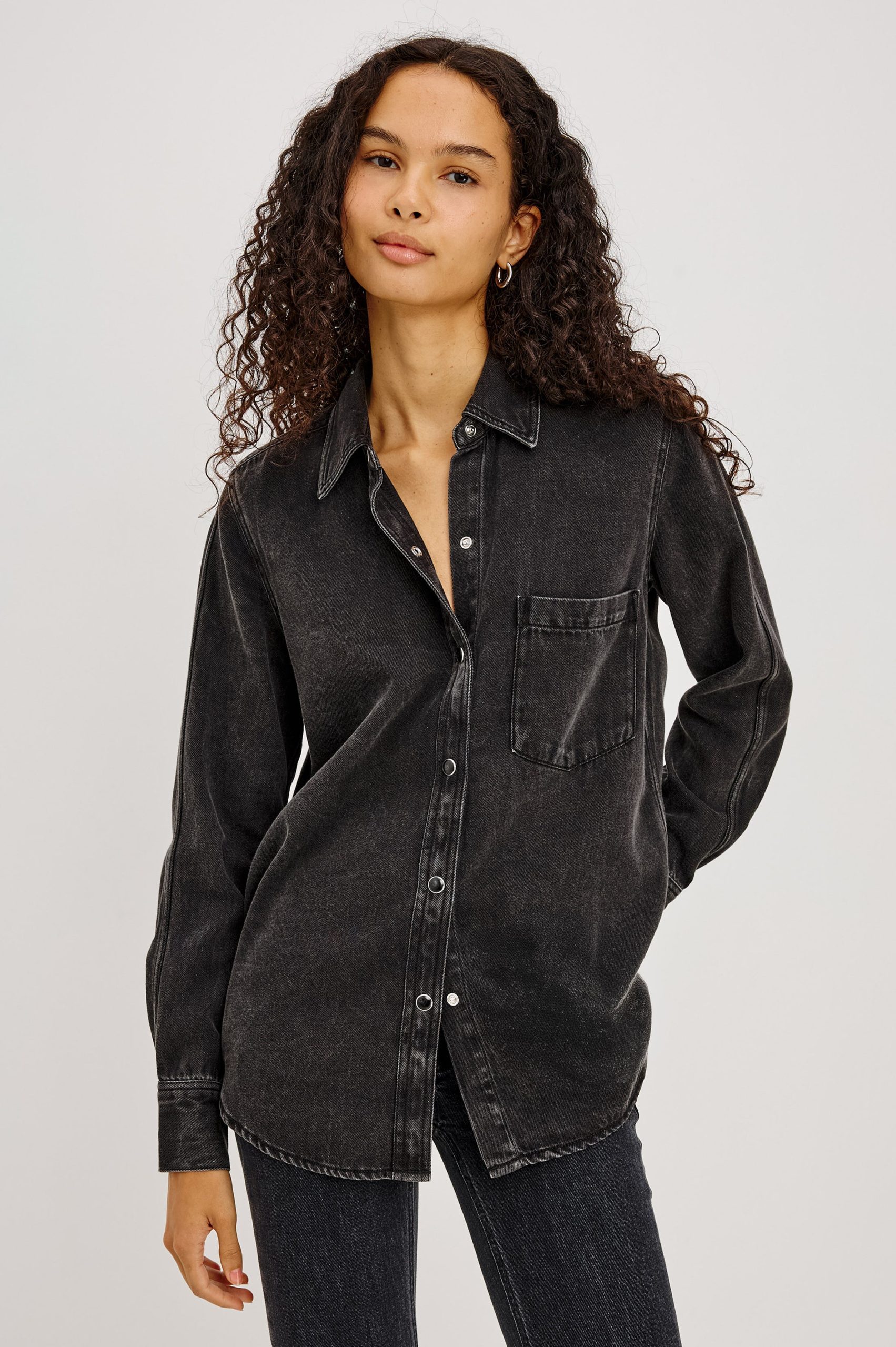 ATTICUS SHIRT - WASHED BLACK