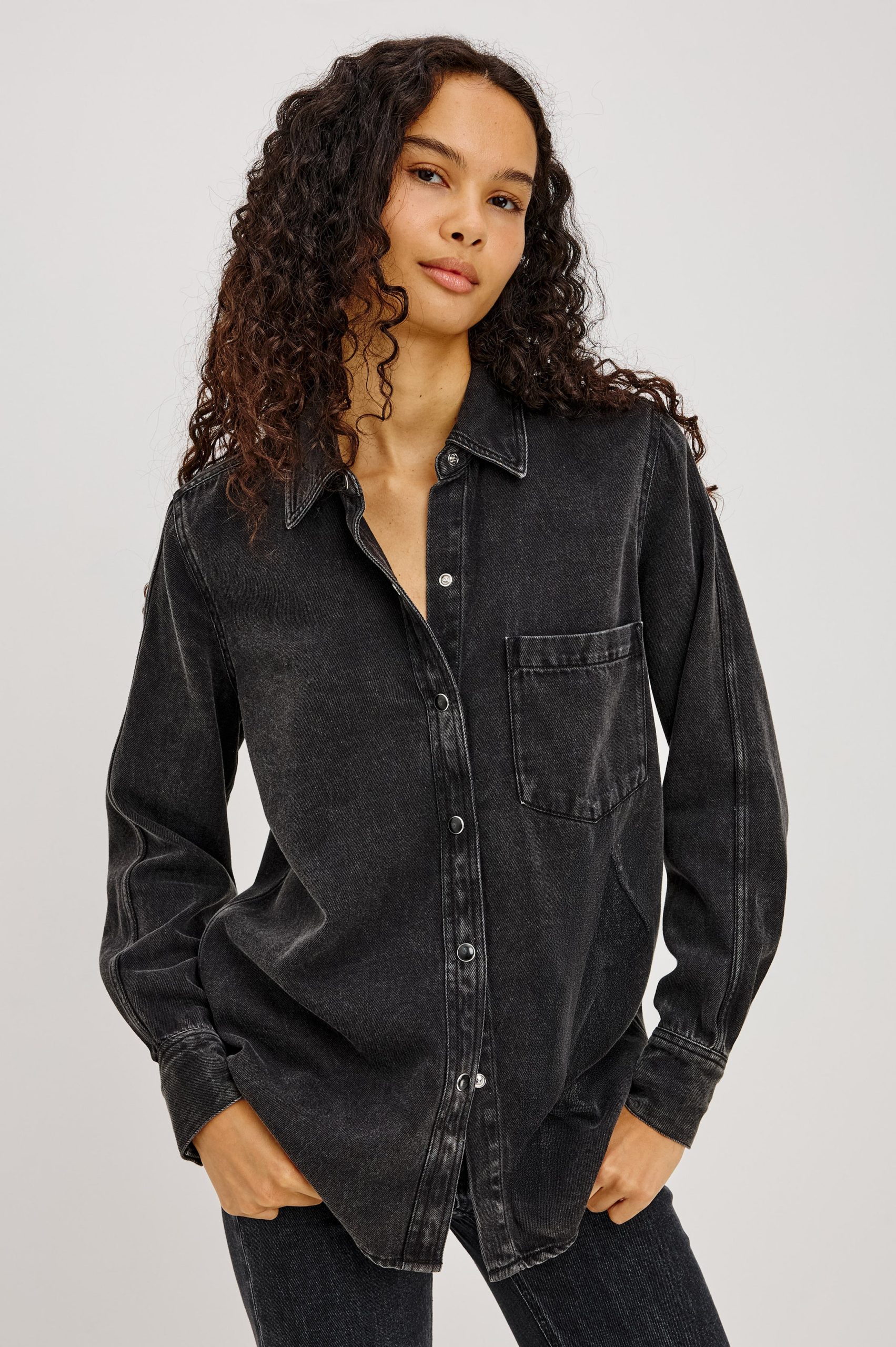 ATTICUS SHIRT - WASHED BLACK - Image 4