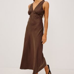 AVIANNA DRESS - ESPRESSO