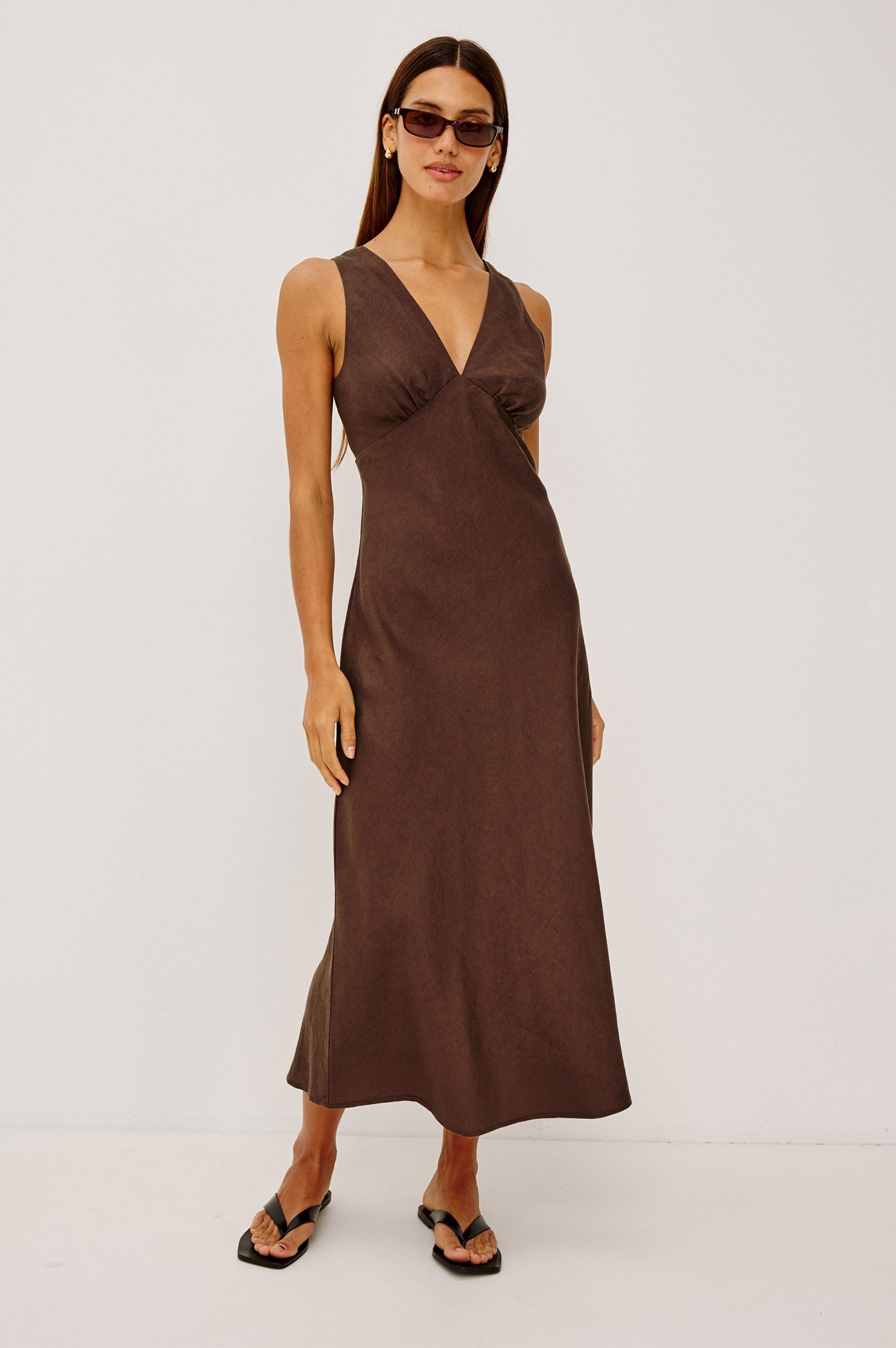 AVIANNA DRESS - ESPRESSO - Image 3