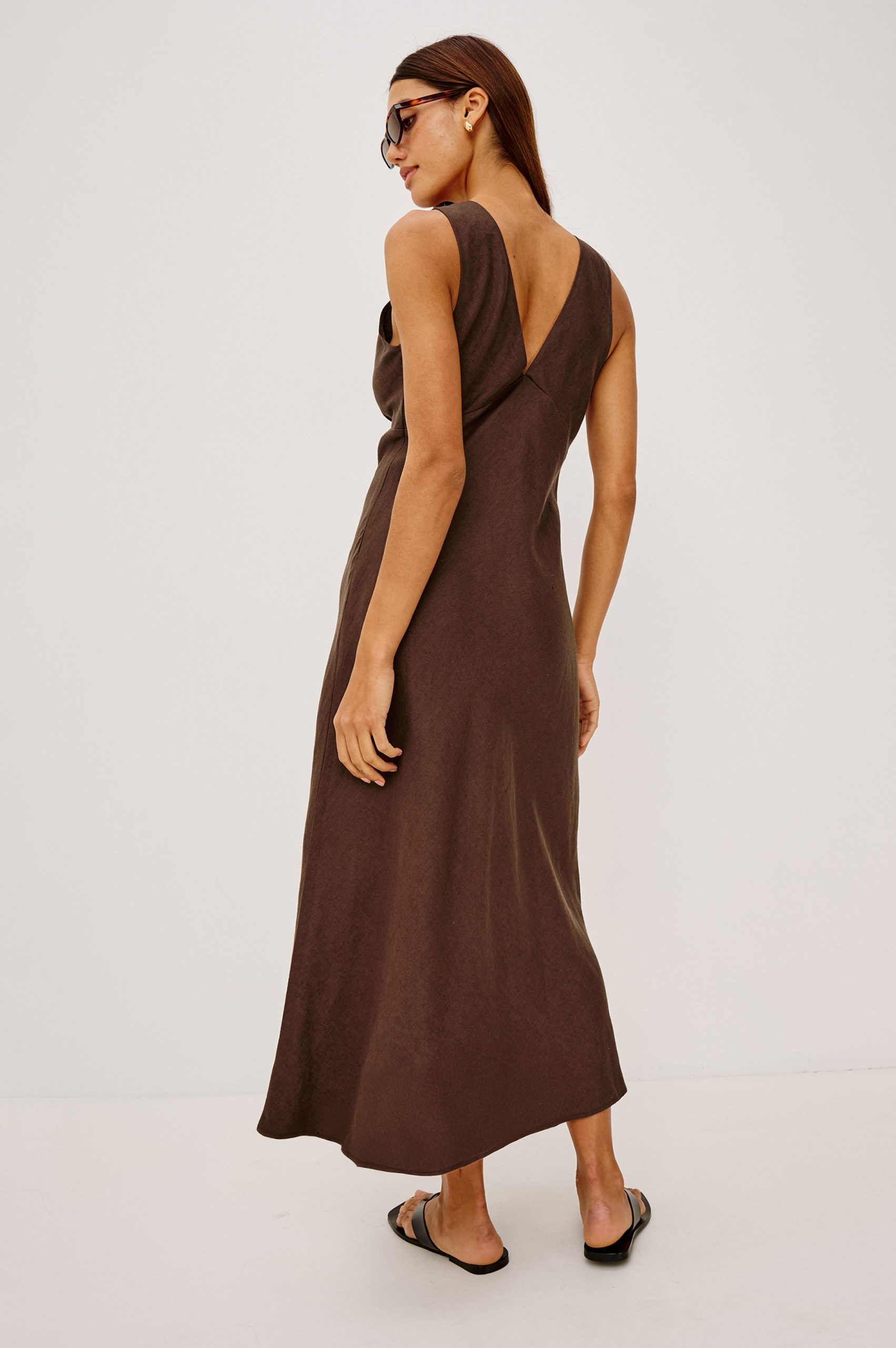 AVIANNA DRESS - ESPRESSO - Image 4