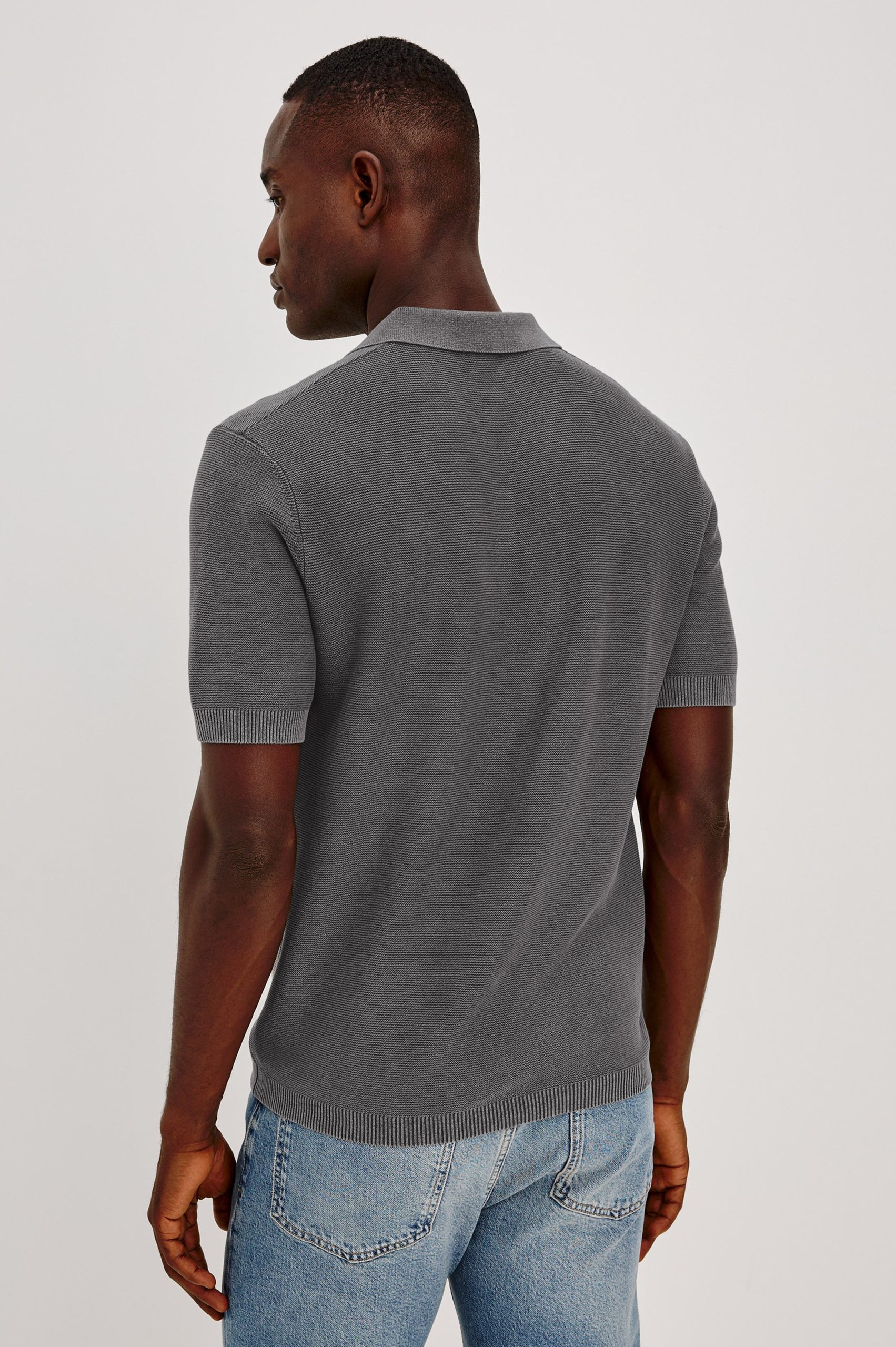 BAKER POLO SHIRT - SUNFADED BLACK - Image 4