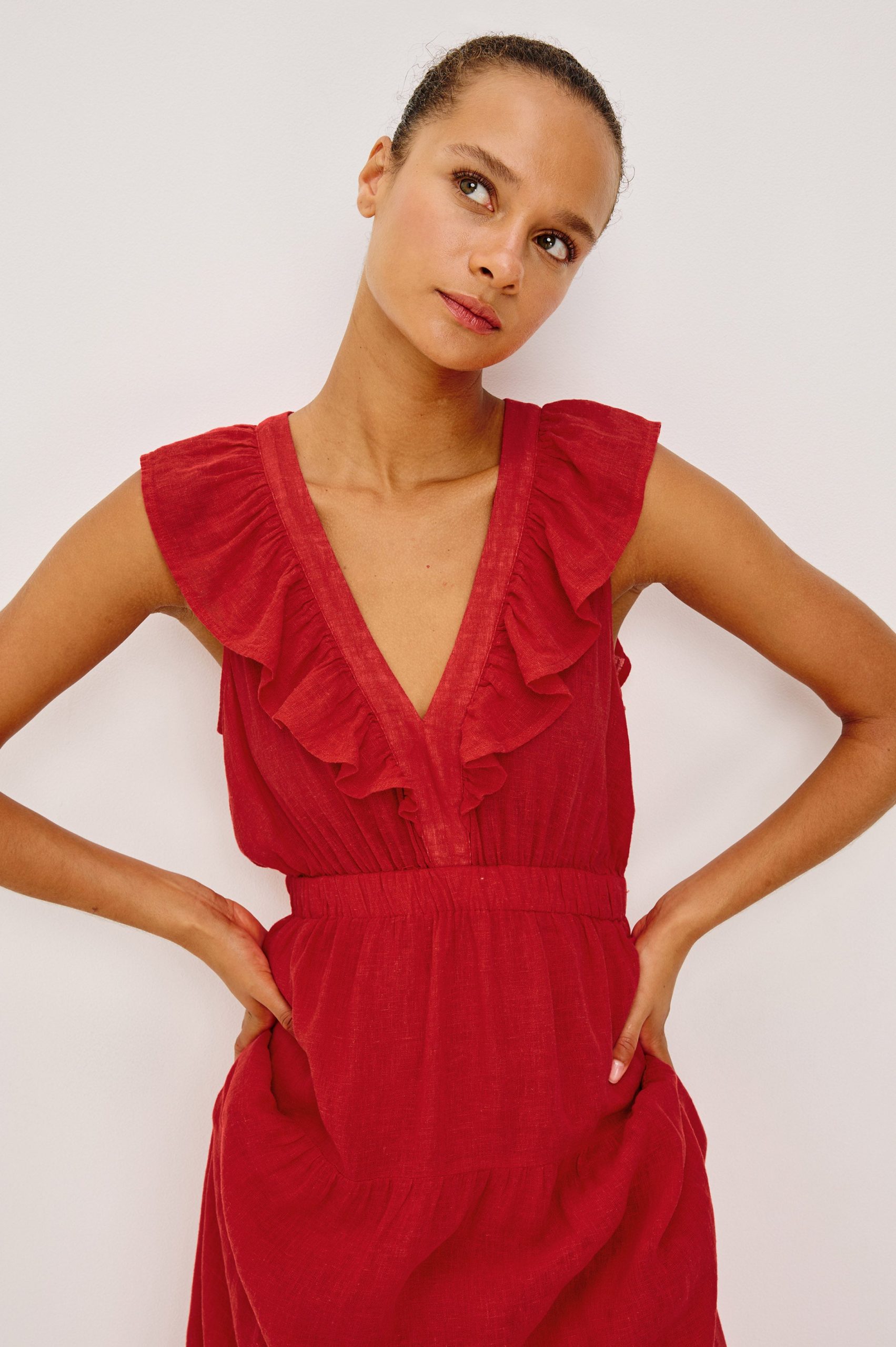 BEAUX DRESS - TOMATO - Image 2