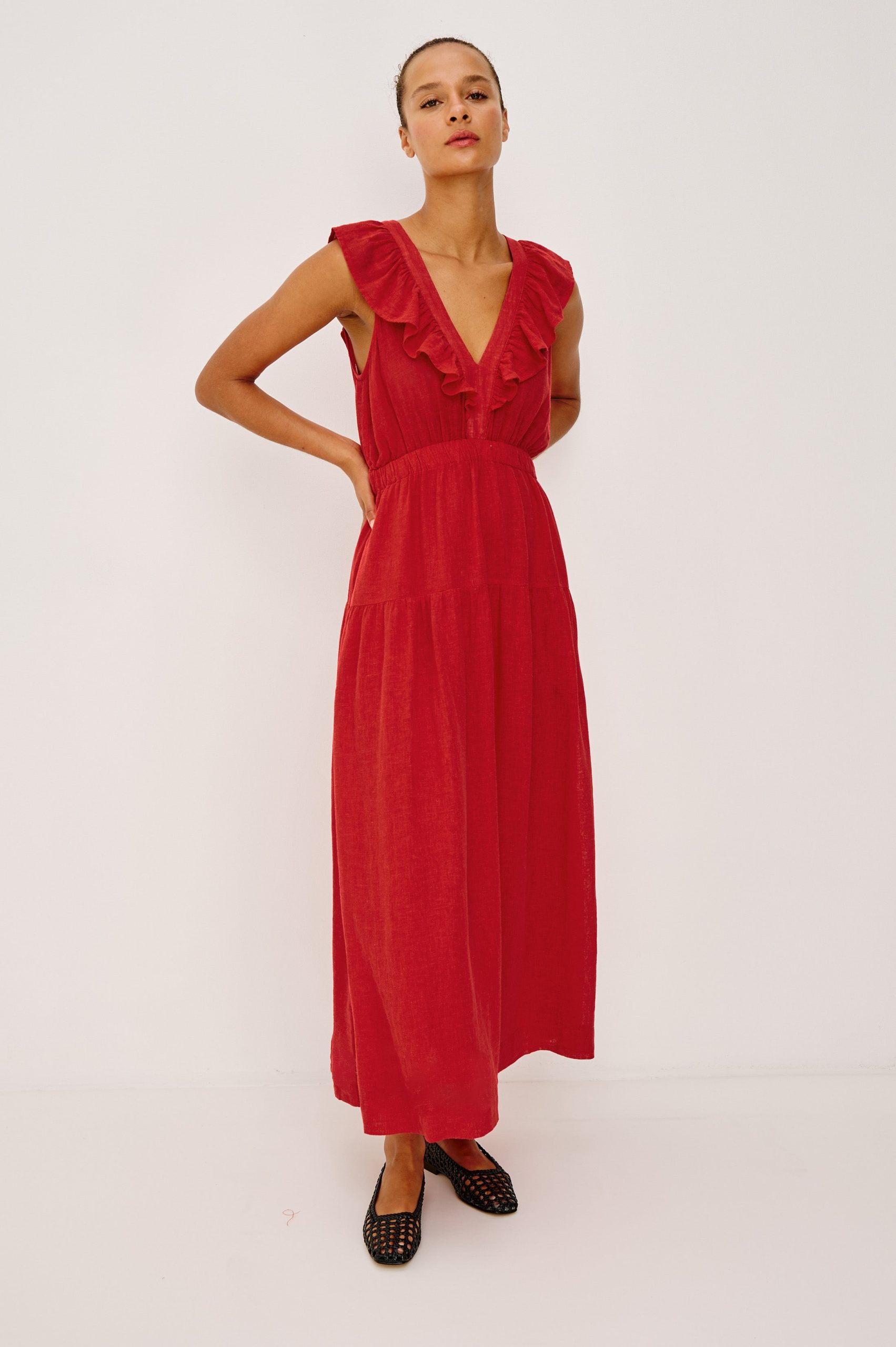 BEAUX DRESS - TOMATO - Image 4