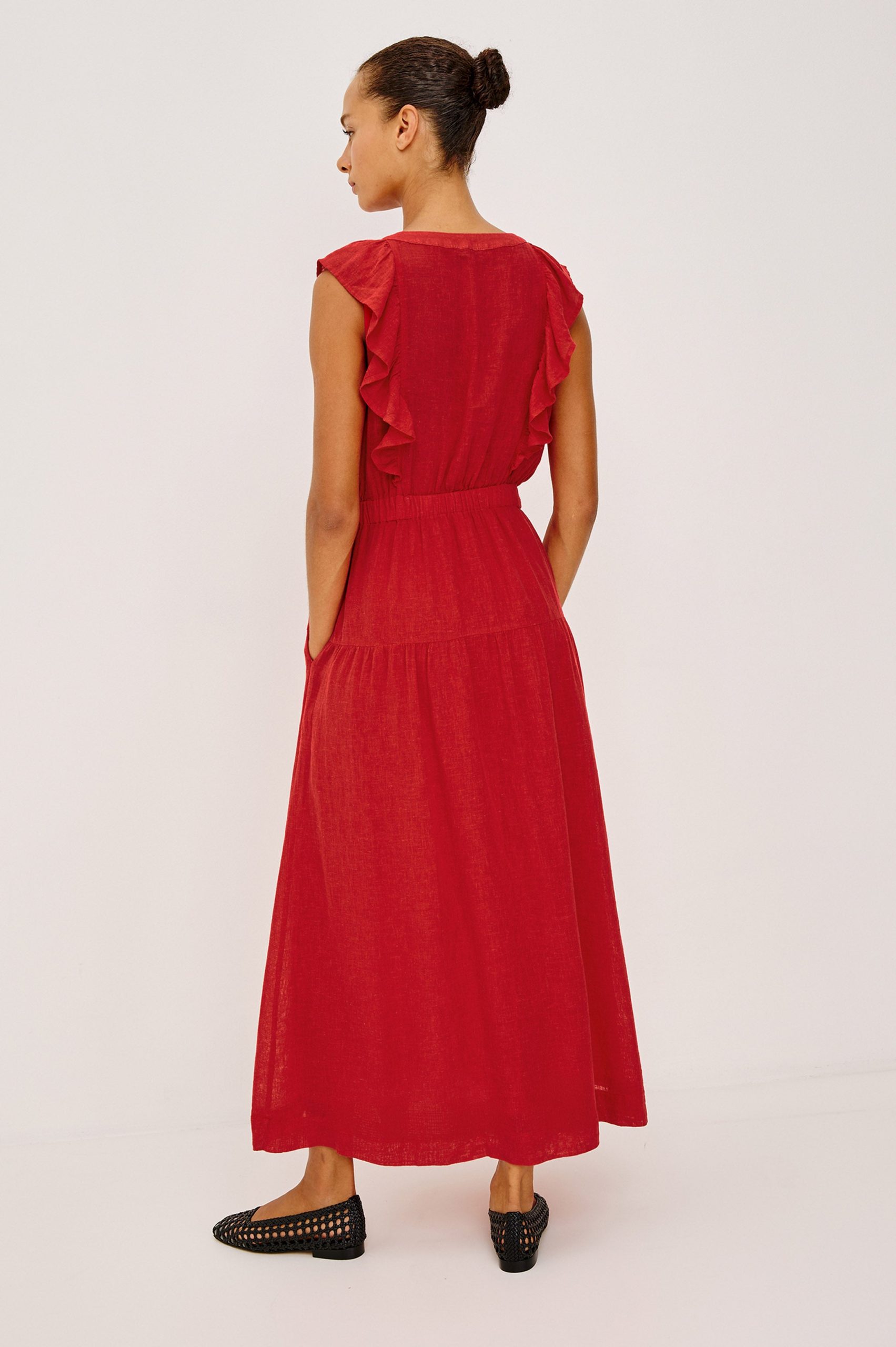 BEAUX DRESS - TOMATO - Image 5