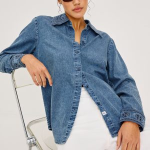 BETHANY SHIRT - ANTIQUE BLUE