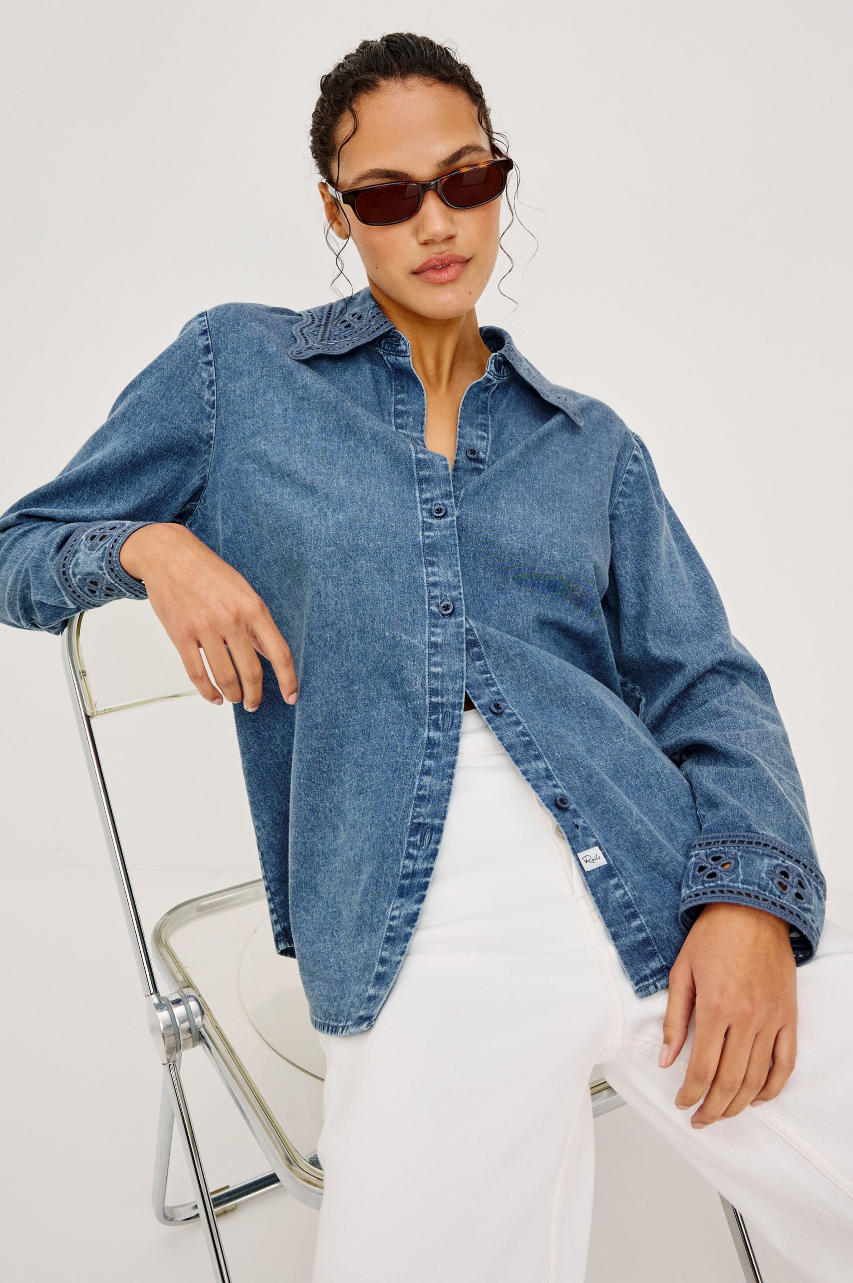 BETHANY SHIRT - ANTIQUE BLUE