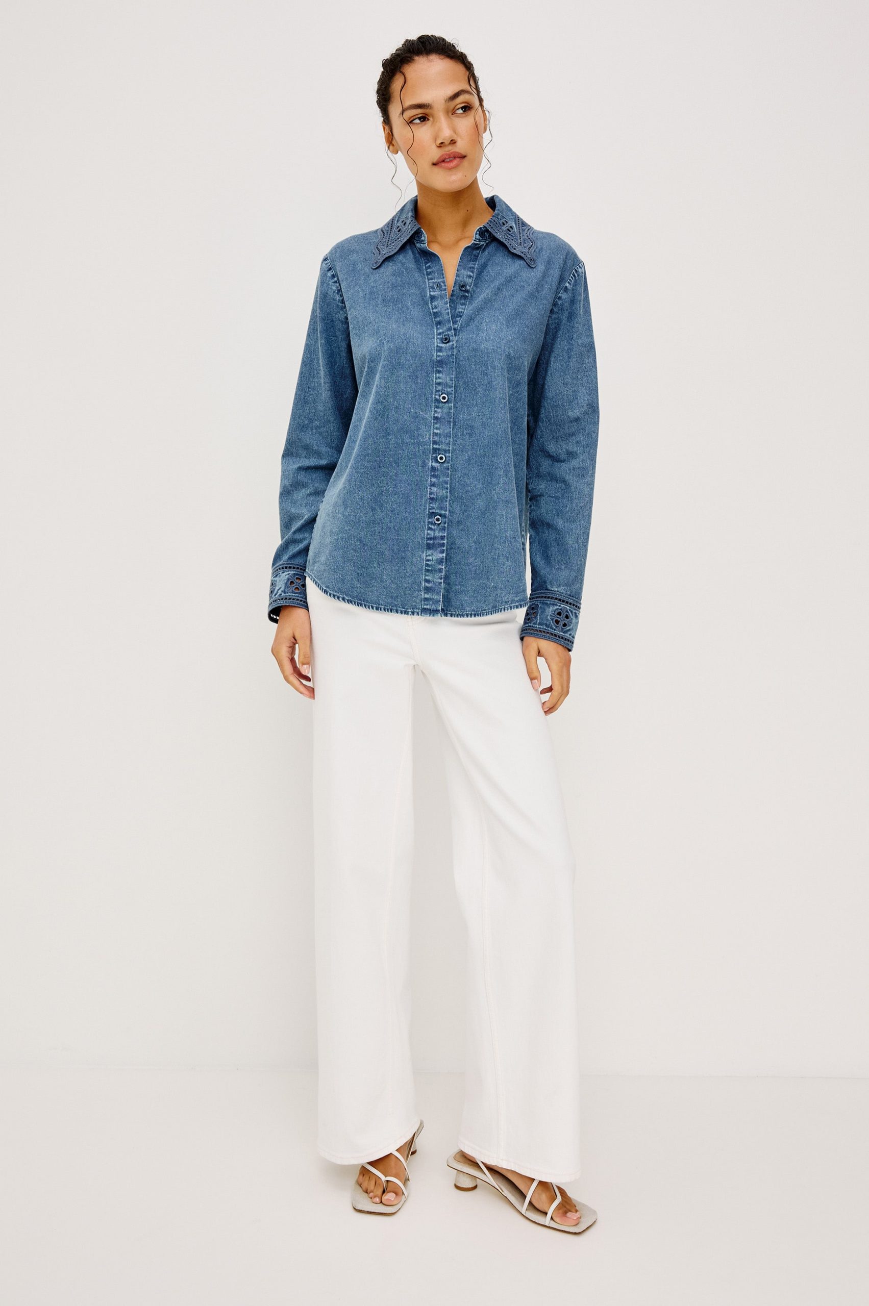 BETHANY SHIRT - ANTIQUE BLUE - Image 3