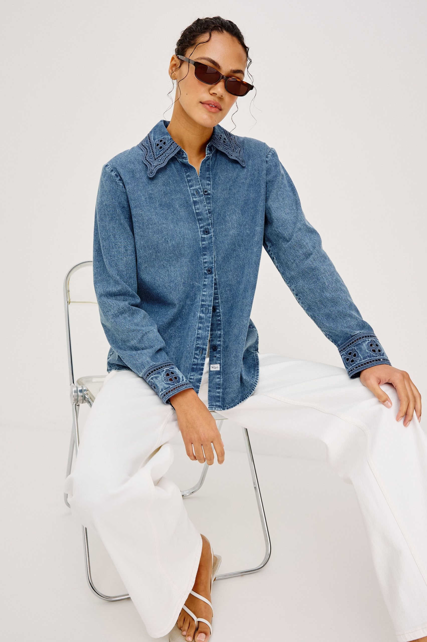 BETHANY SHIRT - ANTIQUE BLUE - Image 4