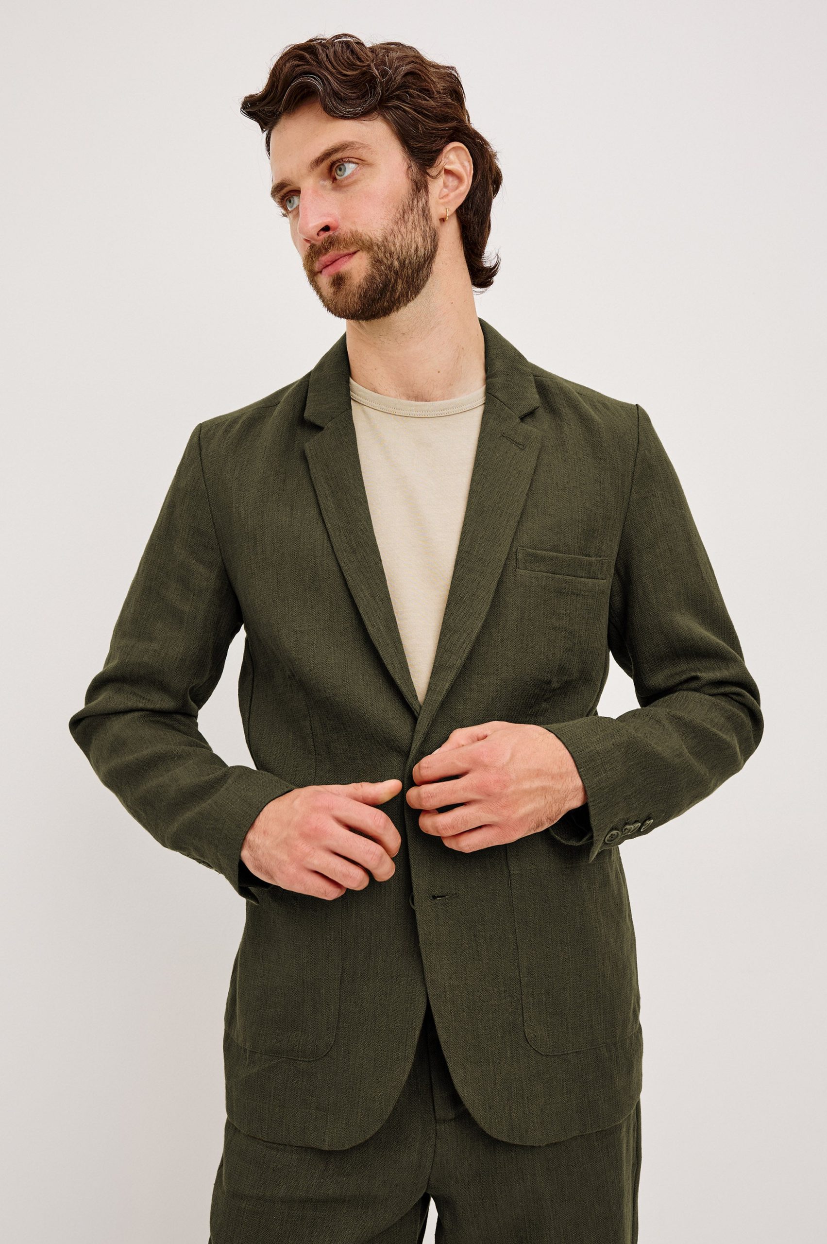 BOND BLAZER - DEEP OLIVE - Image 4