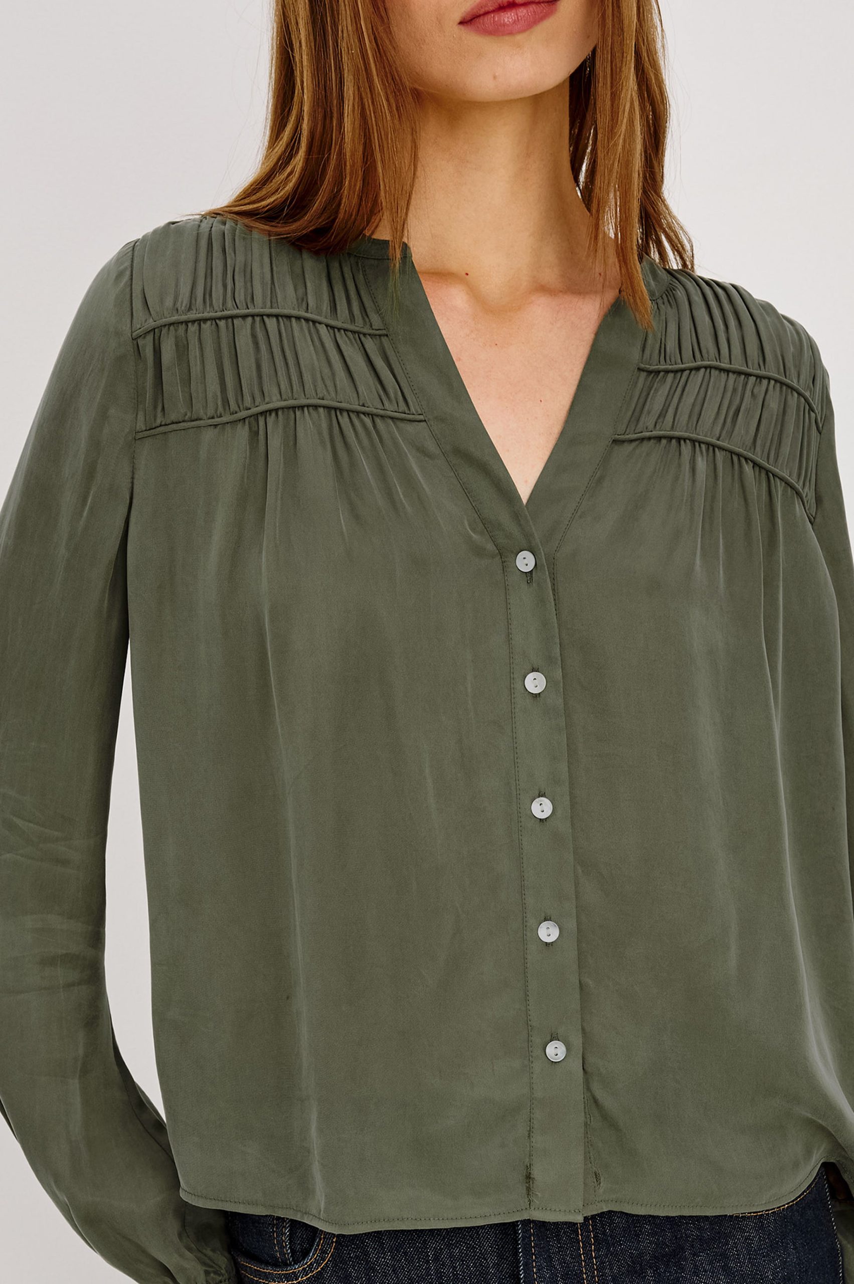 CADENCE SHIRT - WASHED OLIVE - Image 2