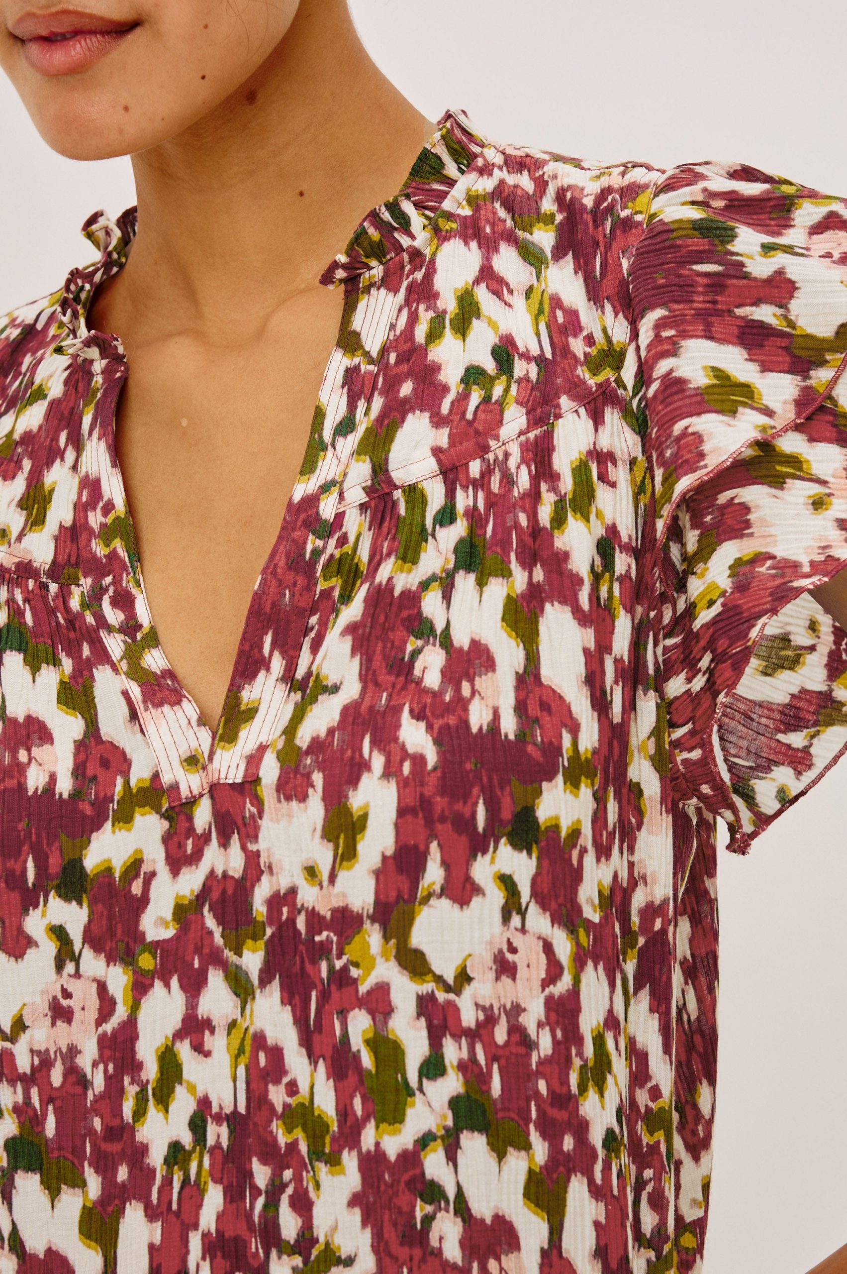 CALISTA TOP - CARDINAL FLORAL - Image 2