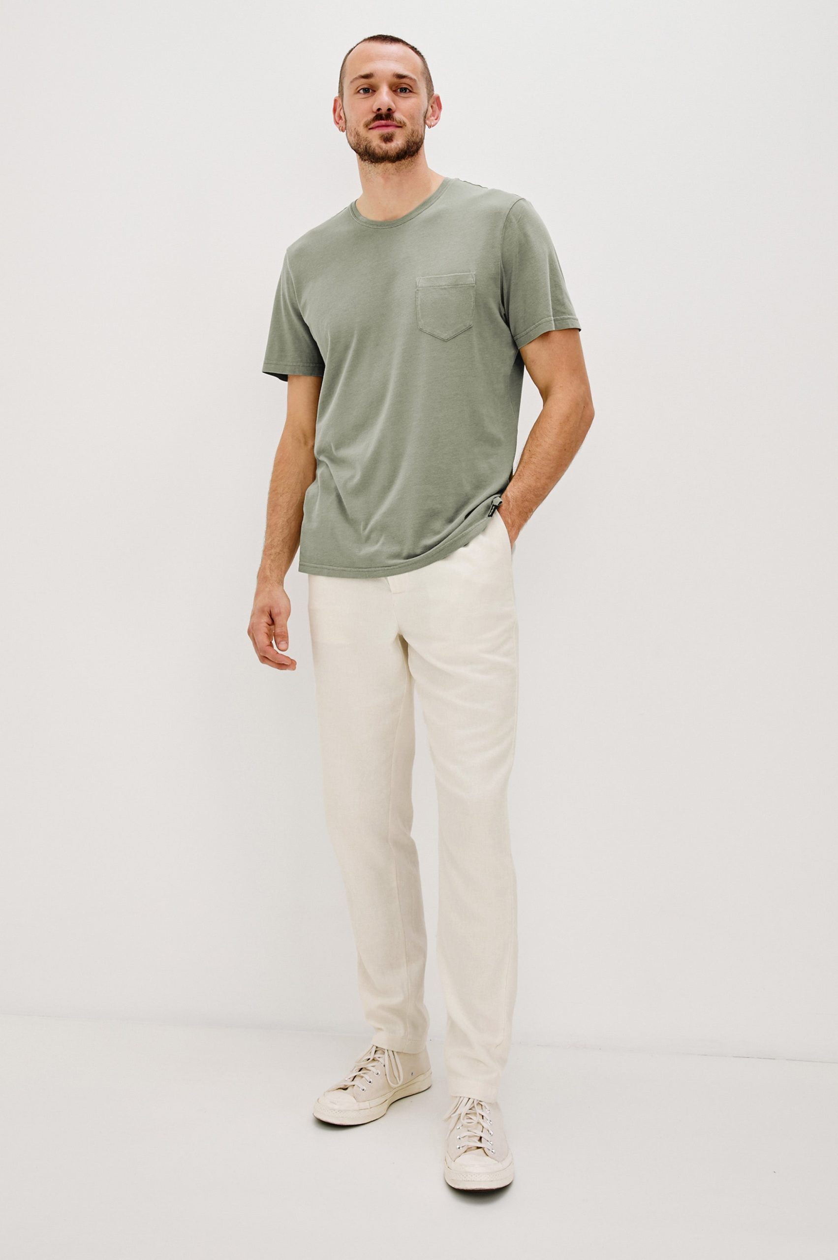 CALLUM PANT TALL - ECRU - Image 4