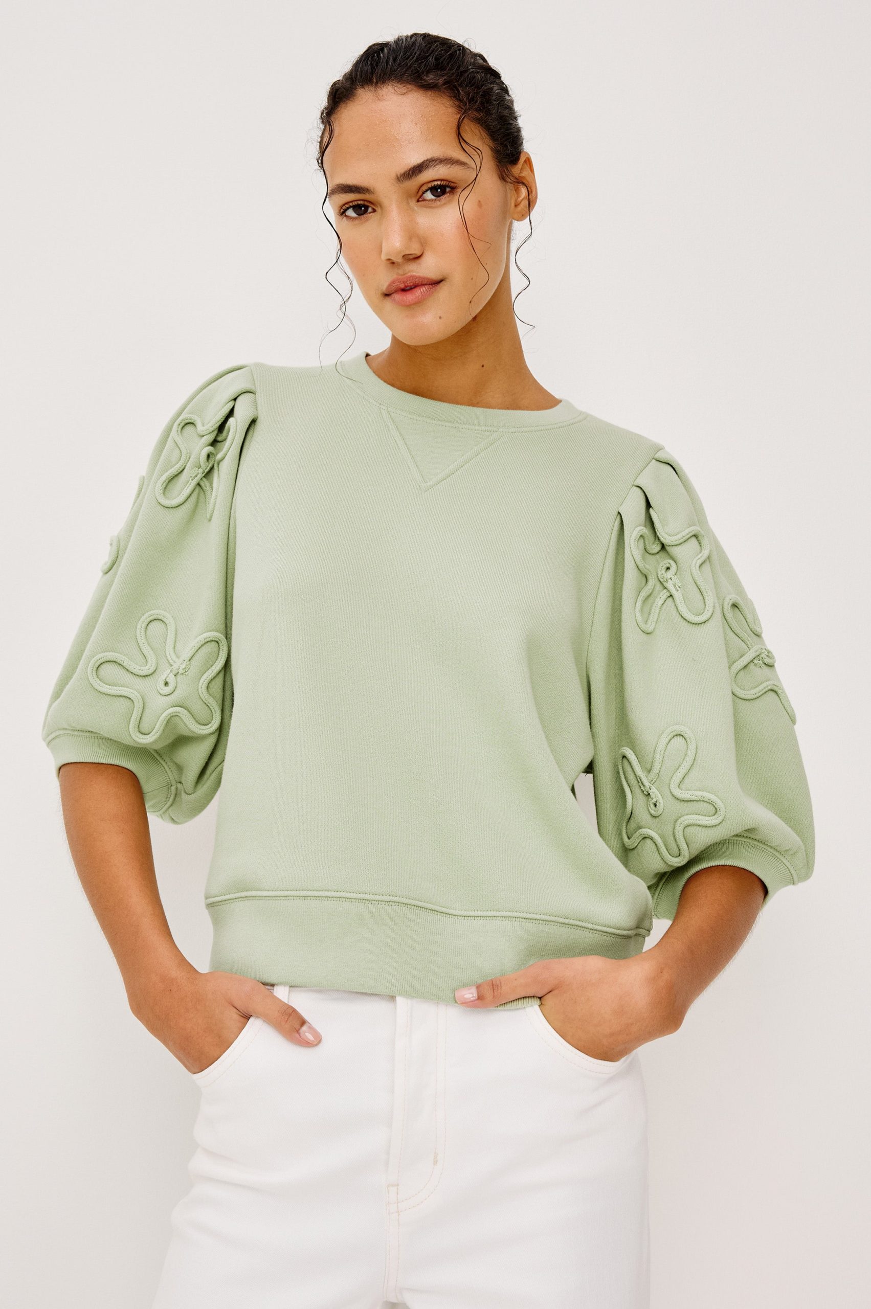 CAMY SWEATSHIRT - VINTAGE SAGE